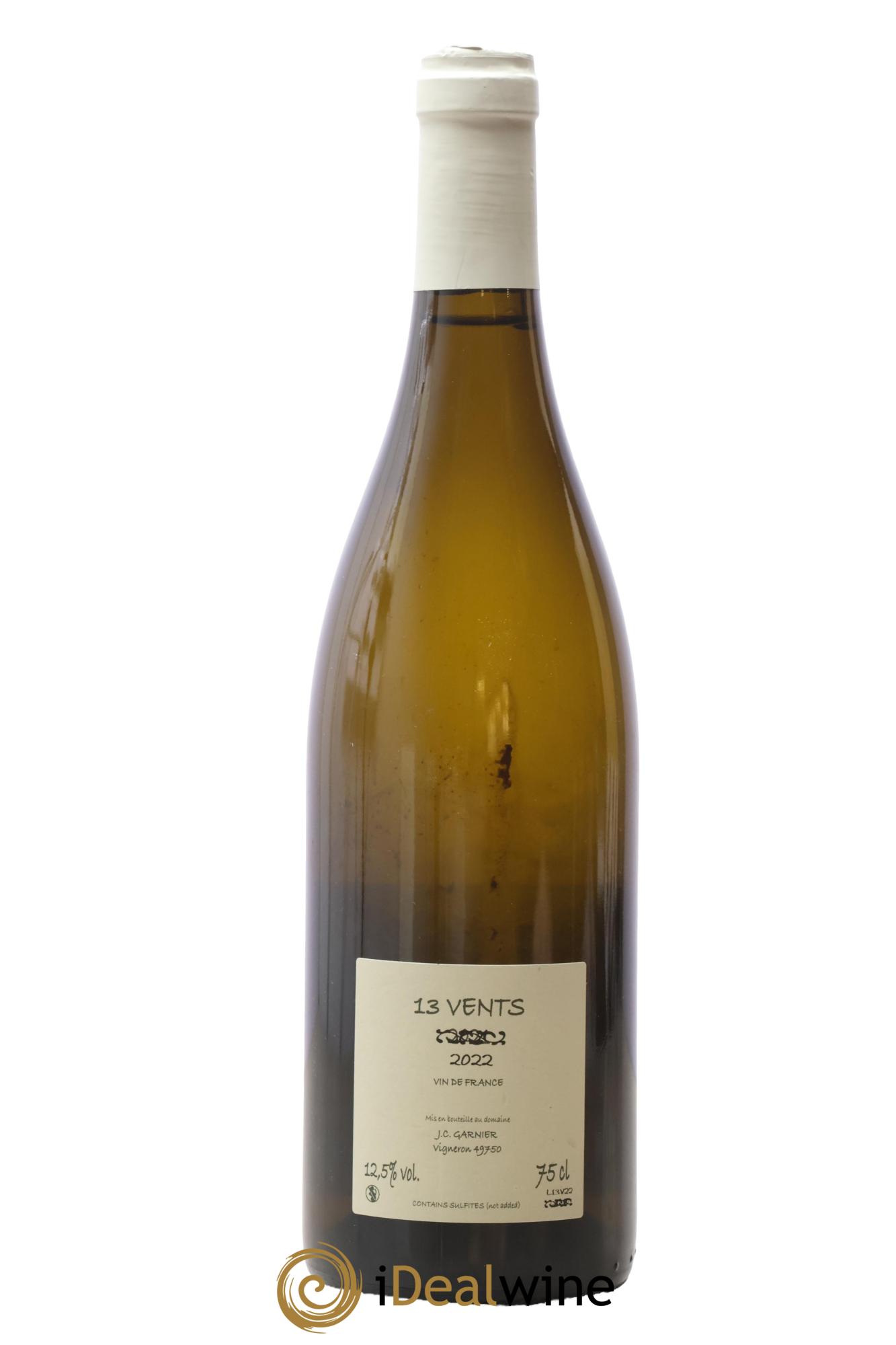 Vin de France 13 Vents Jean-Christophe Garnier 2022 - Posten von 1 Flasche - 1