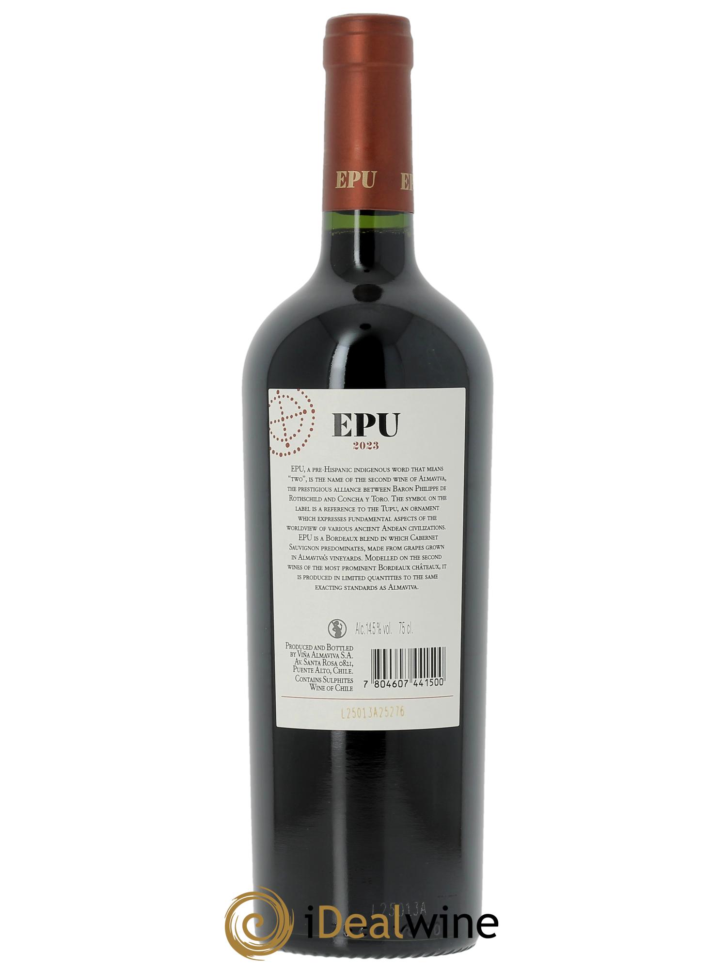 Maipo Valley Almaviva Epu Baron P. de Rothschild Concha y Toro (Cassetta in legno a partire da 6 bt) 2023 - Lotto di 1 bottiglia - 1