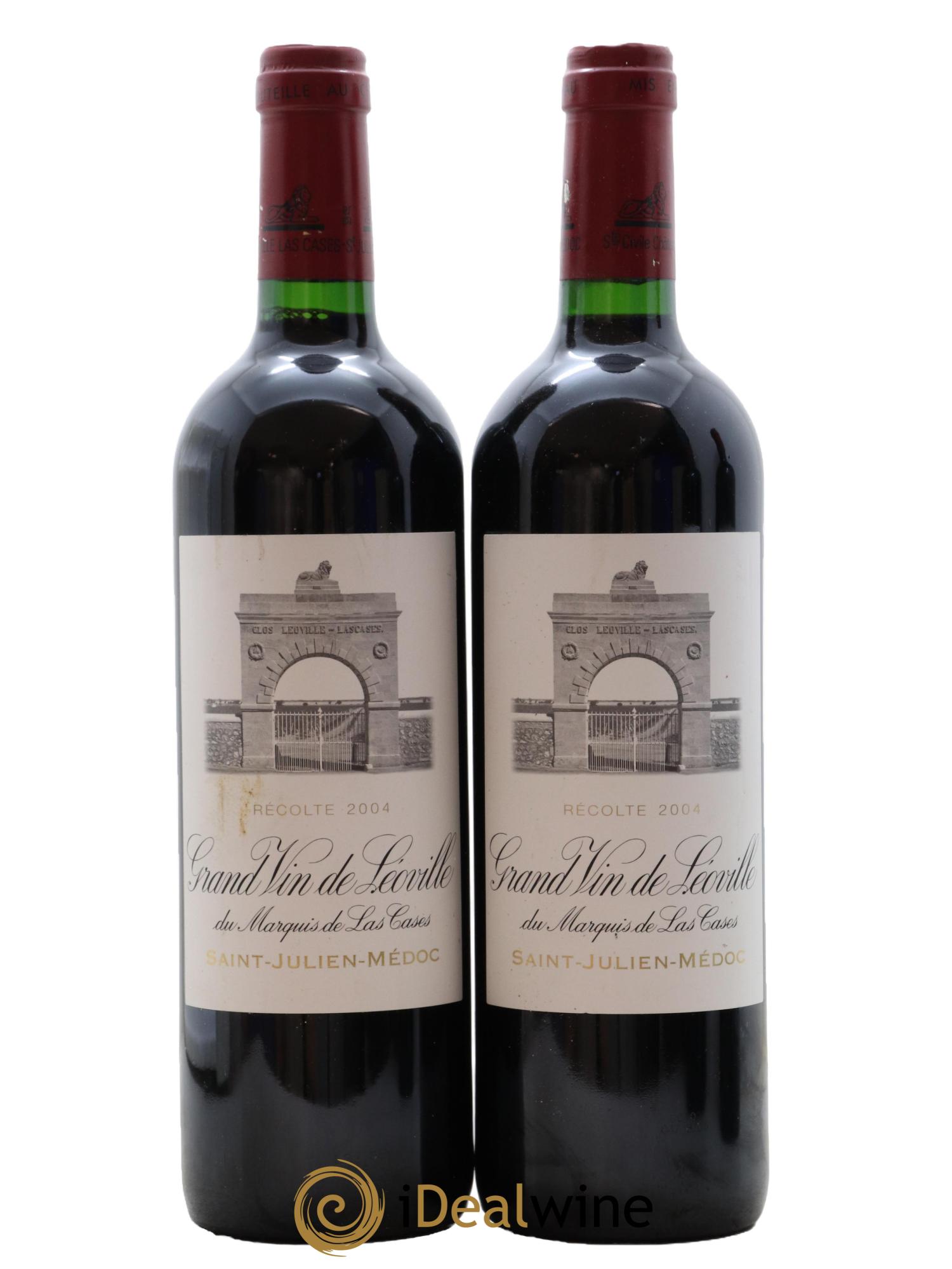 Château Léoville Las Cases 2ème Grand Cru Classé 2004 - Lot de 2 bouteilles - 0