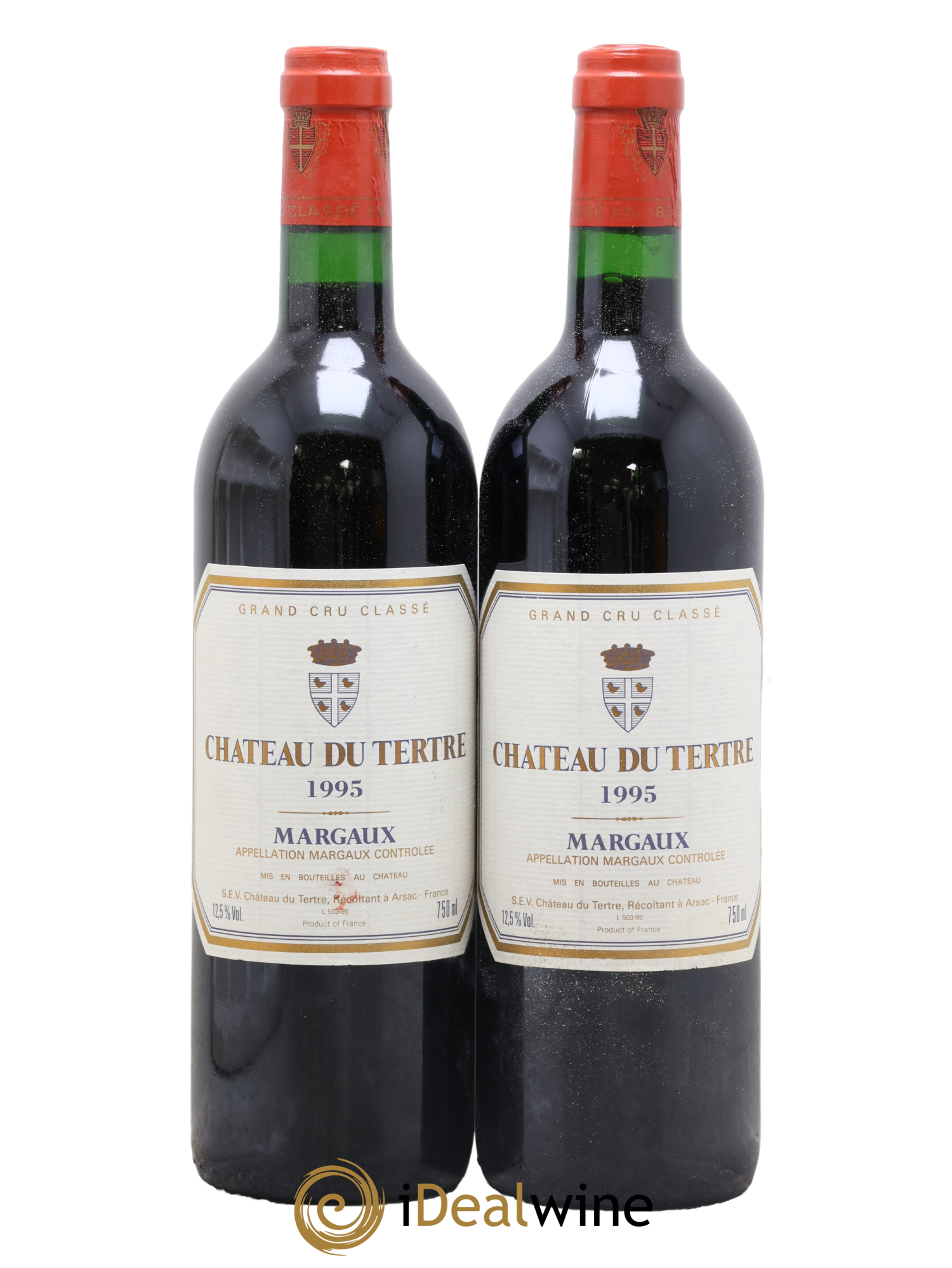 Château du Tertre 5ème Grand Cru Classé 1995 - Lot de 2 bouteilles - 0
