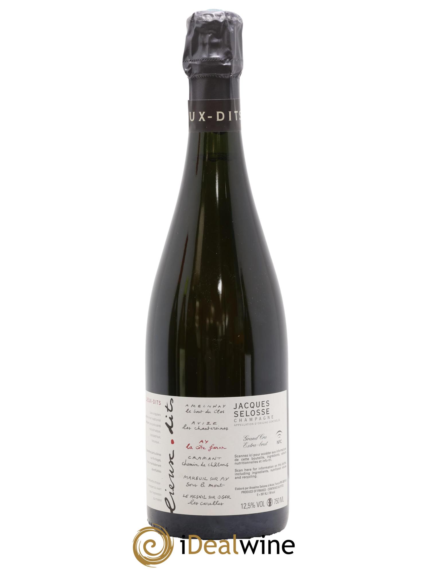 La Côte Faron Blanc de Noirs Grand Cru Extra-Brut Jacques Selosse - Lot de 1 bouteille - 0