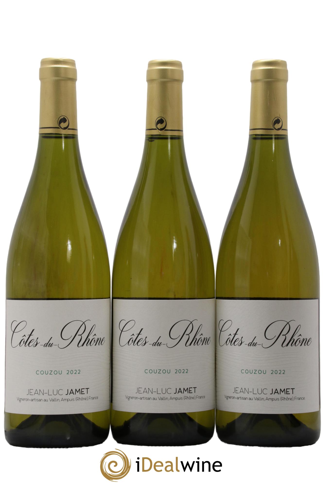 Côtes-du-Rhône Couzou Jean-Luc Jamet 2022 - Lot de 3 bouteilles - 0