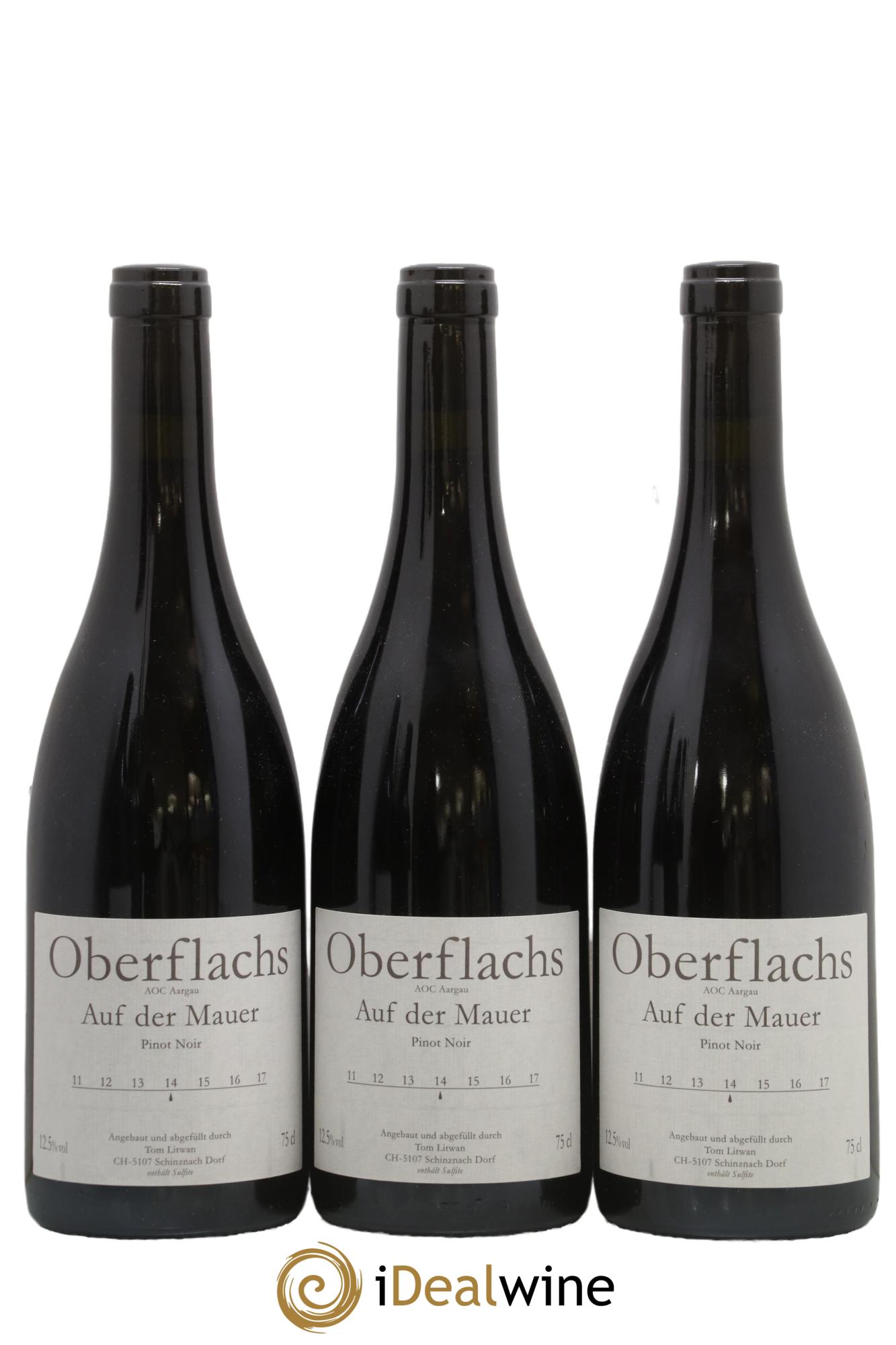Vins Etrangers Aargau Oberflachs auf Der Mauer Pinot Noir Tom Litwan 2014 - Lot de 3 bouteilles - 0
