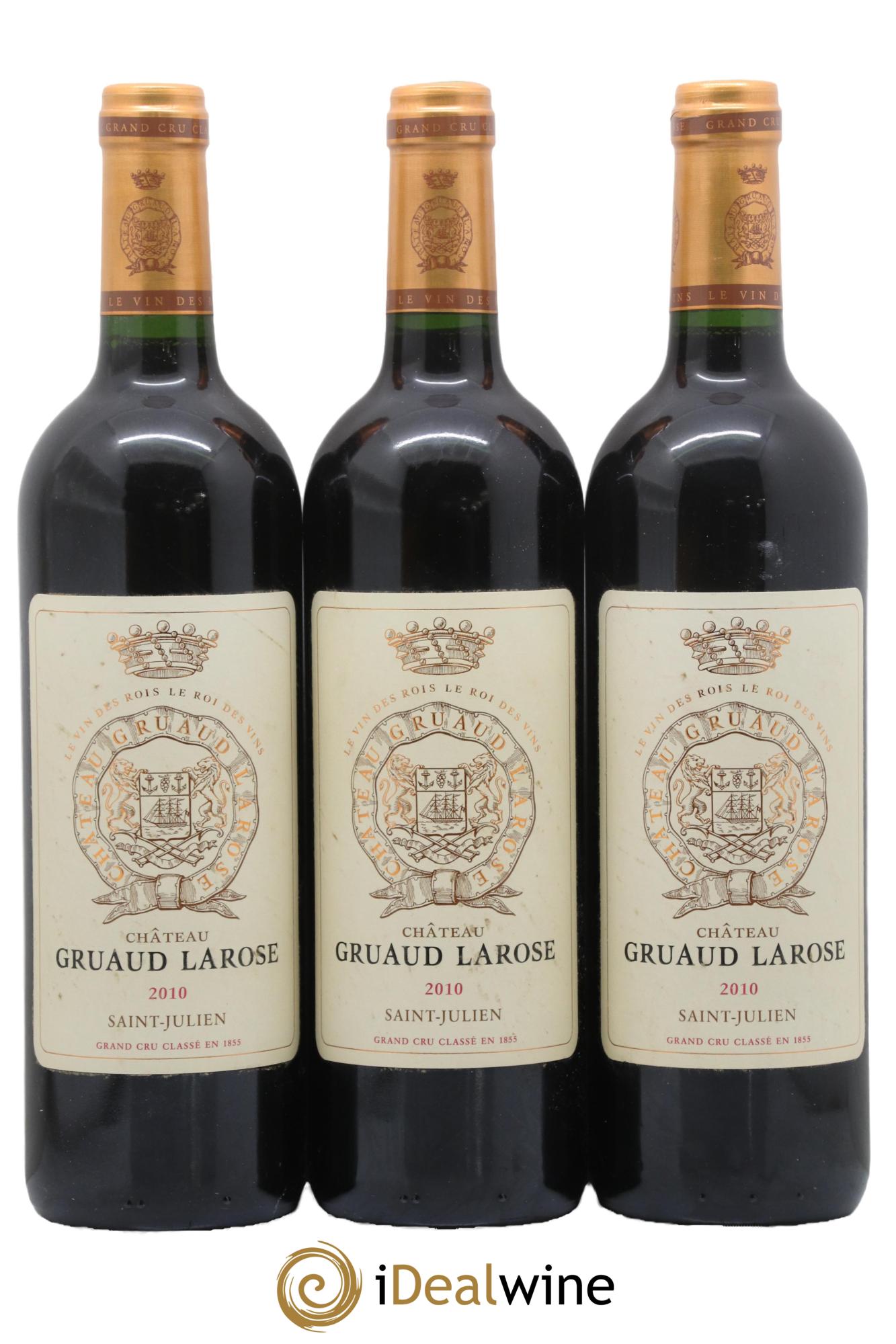 Château Gruaud Larose 2ème Grand Cru Classé 2010 - Lotto di 3 bottiglie - 0