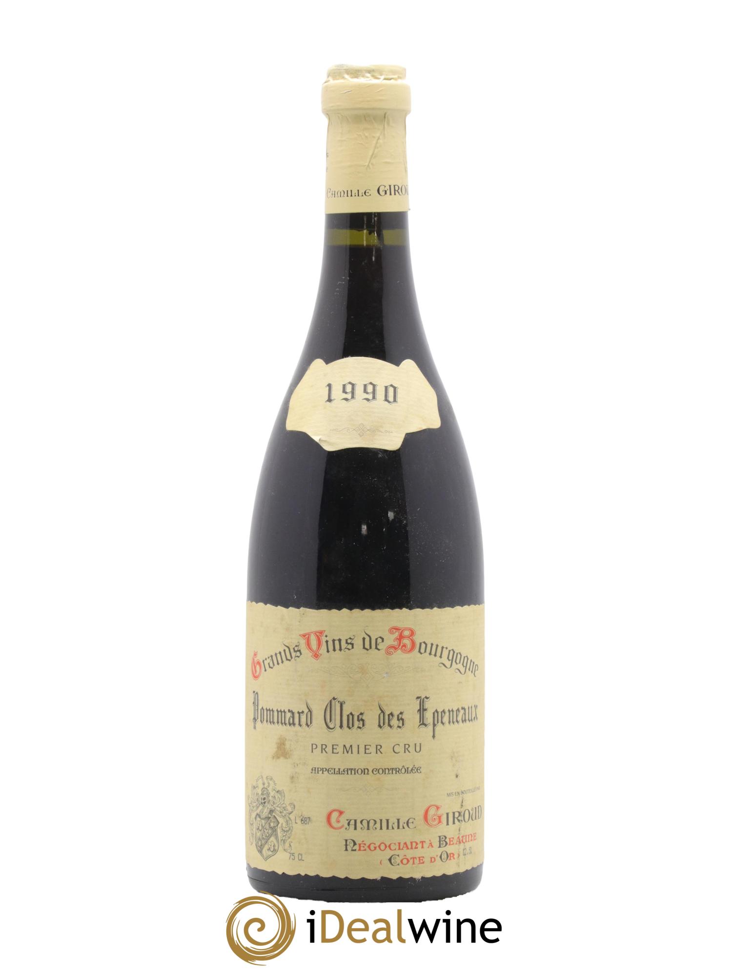 Pommard 1er Cru Clos des Epeneaux Camille Giroud 1990 - Lot de 1 bouteille - 0