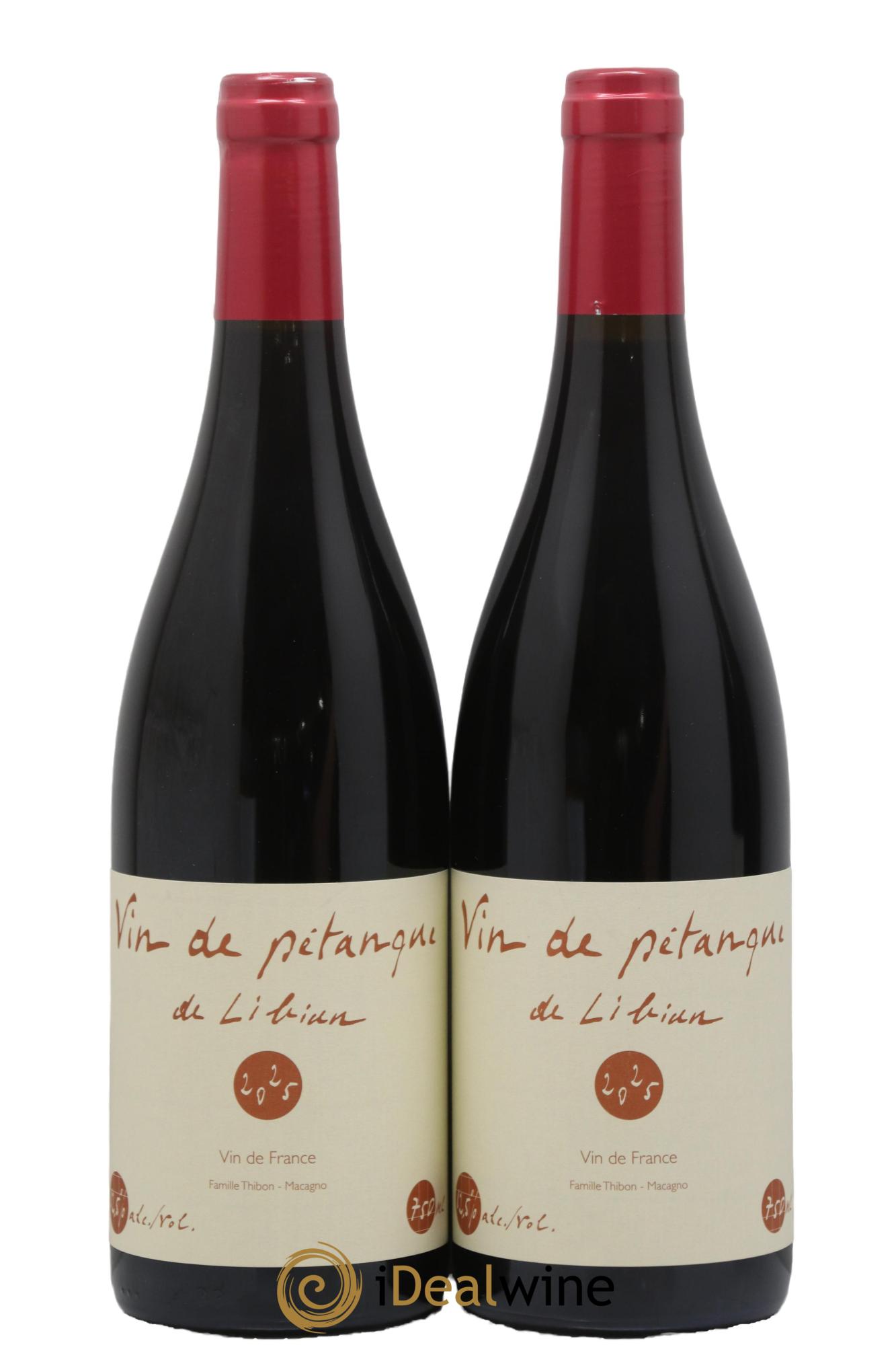 Ardèche Vin de Pétanque Mas de Libian 2025 - Posten von 2 Flaschen - 0
