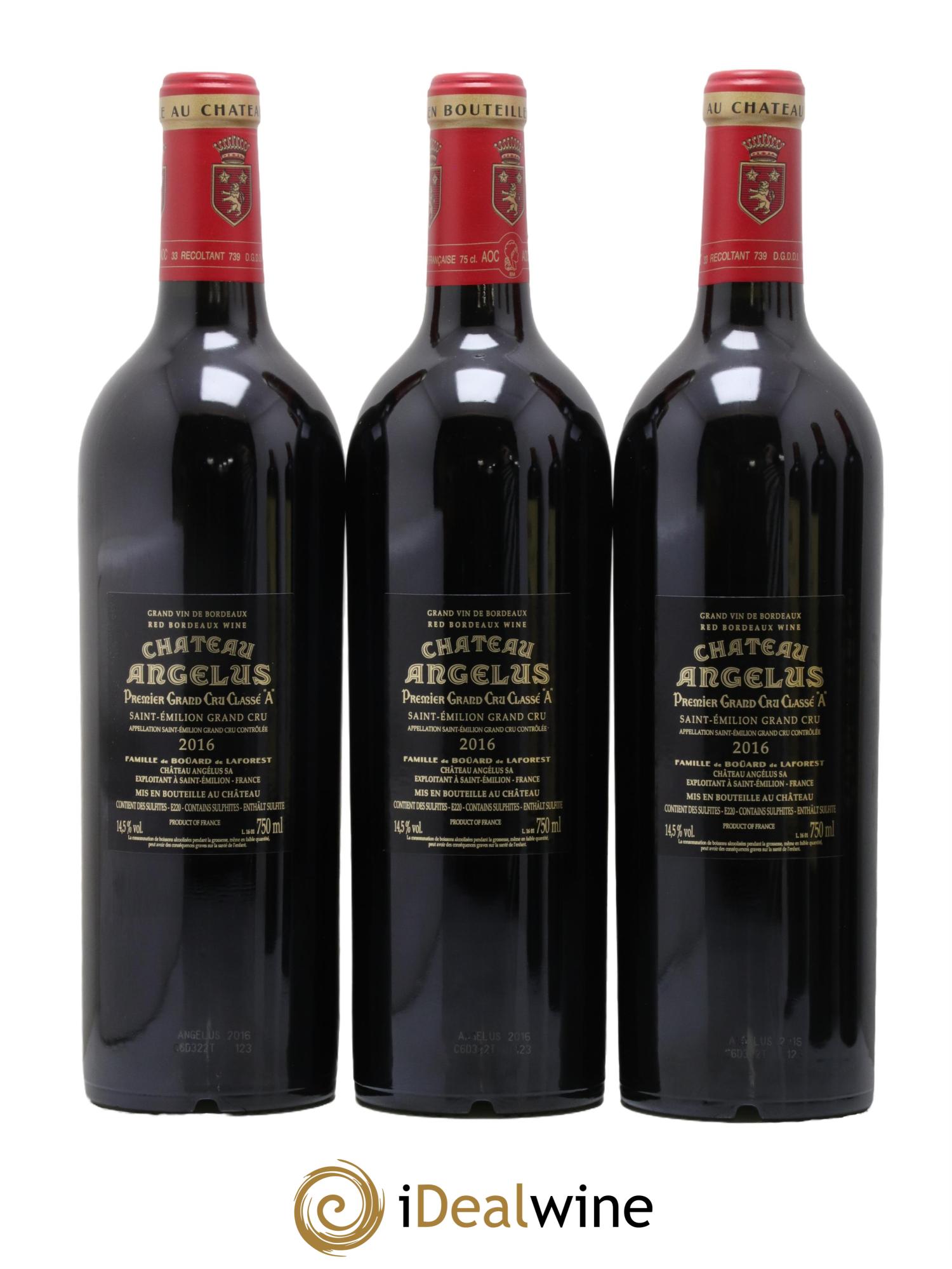 Château Angélus 1er Grand Cru Classé A 2016 - Lot de 6 bouteilles - 2