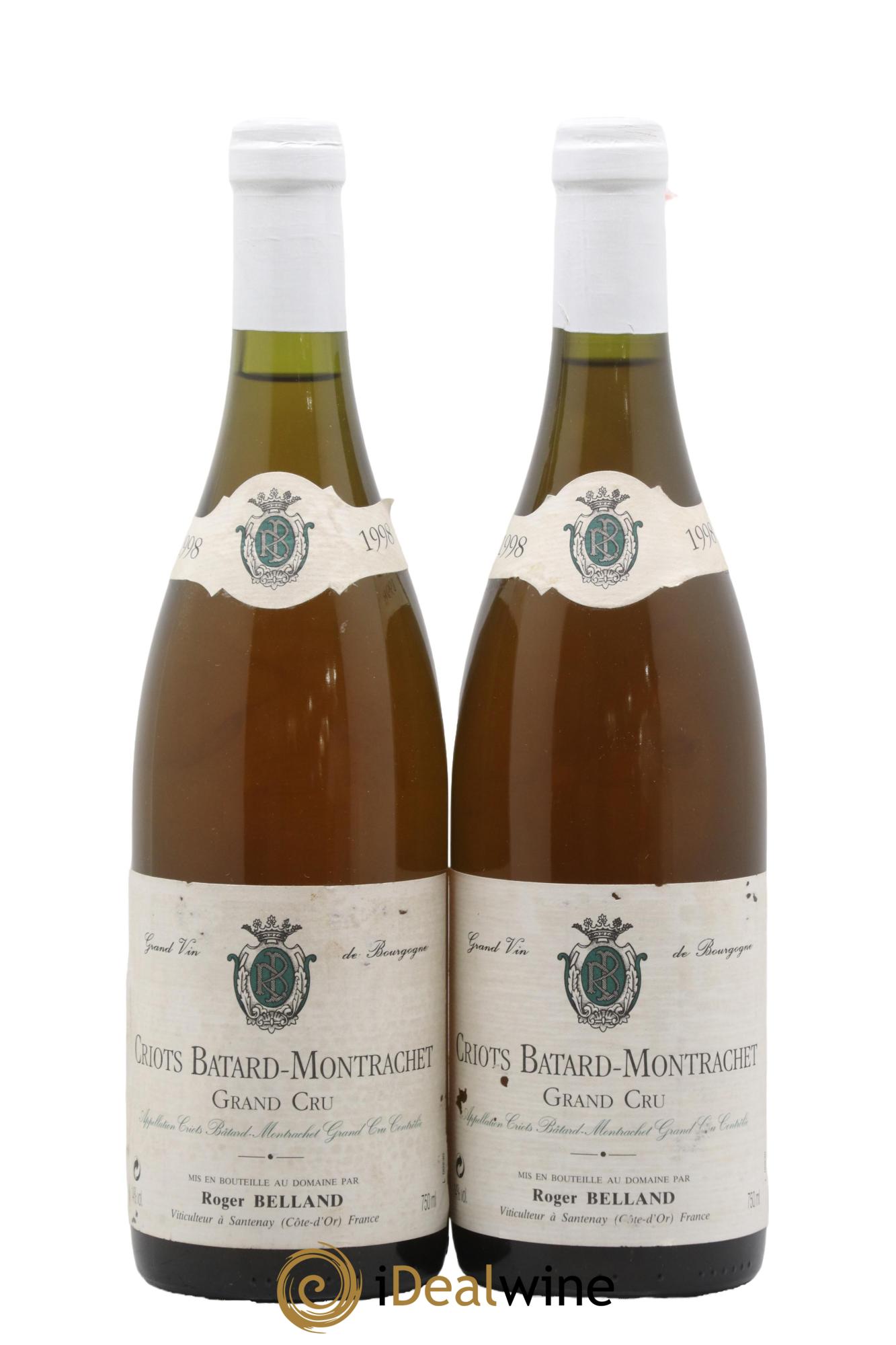 Criots-Bâtard-Montrachet Grand Cru Joseph Belland 1998 - Lot de 2 bouteilles - 0