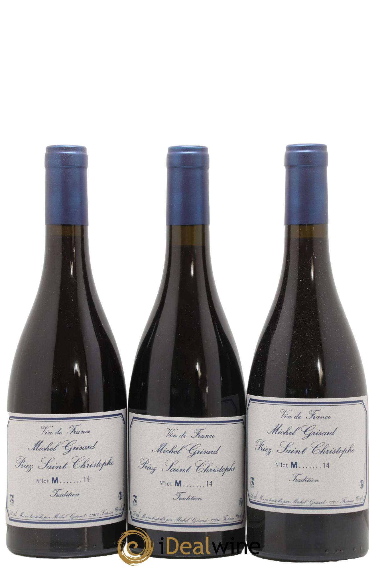 Vin de France M...14 Michel Grisard 2014 - Lot de 3 bouteilles - 0