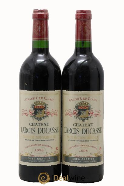 Château Larcis Ducasse 1er Grand Cru Classé B 1998 - Lot of 2 bottles - 0