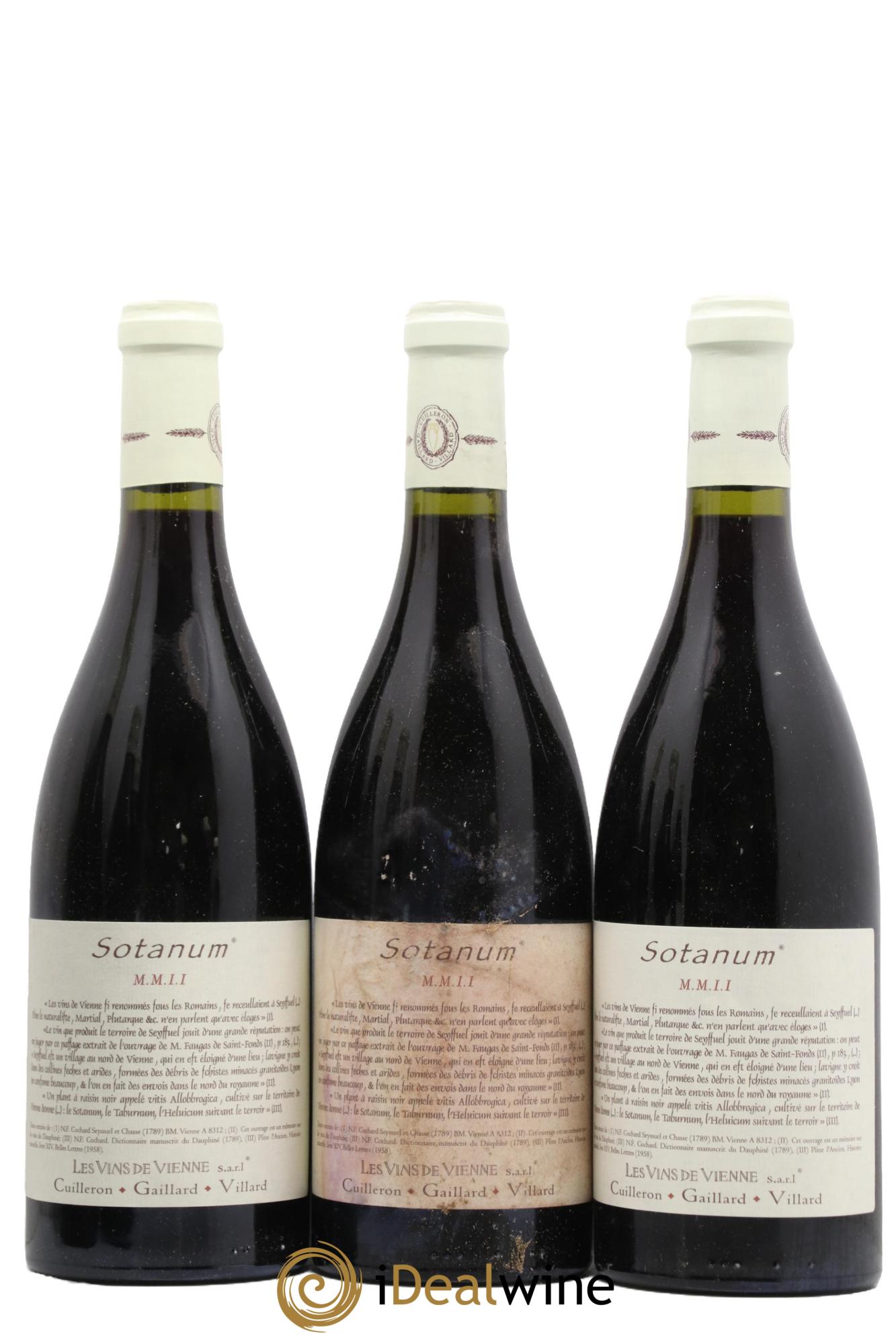 Collines Rhodaniennes Sotanum Les Vins de Vienne 2002 - Lot de 6 bouteilles - 1