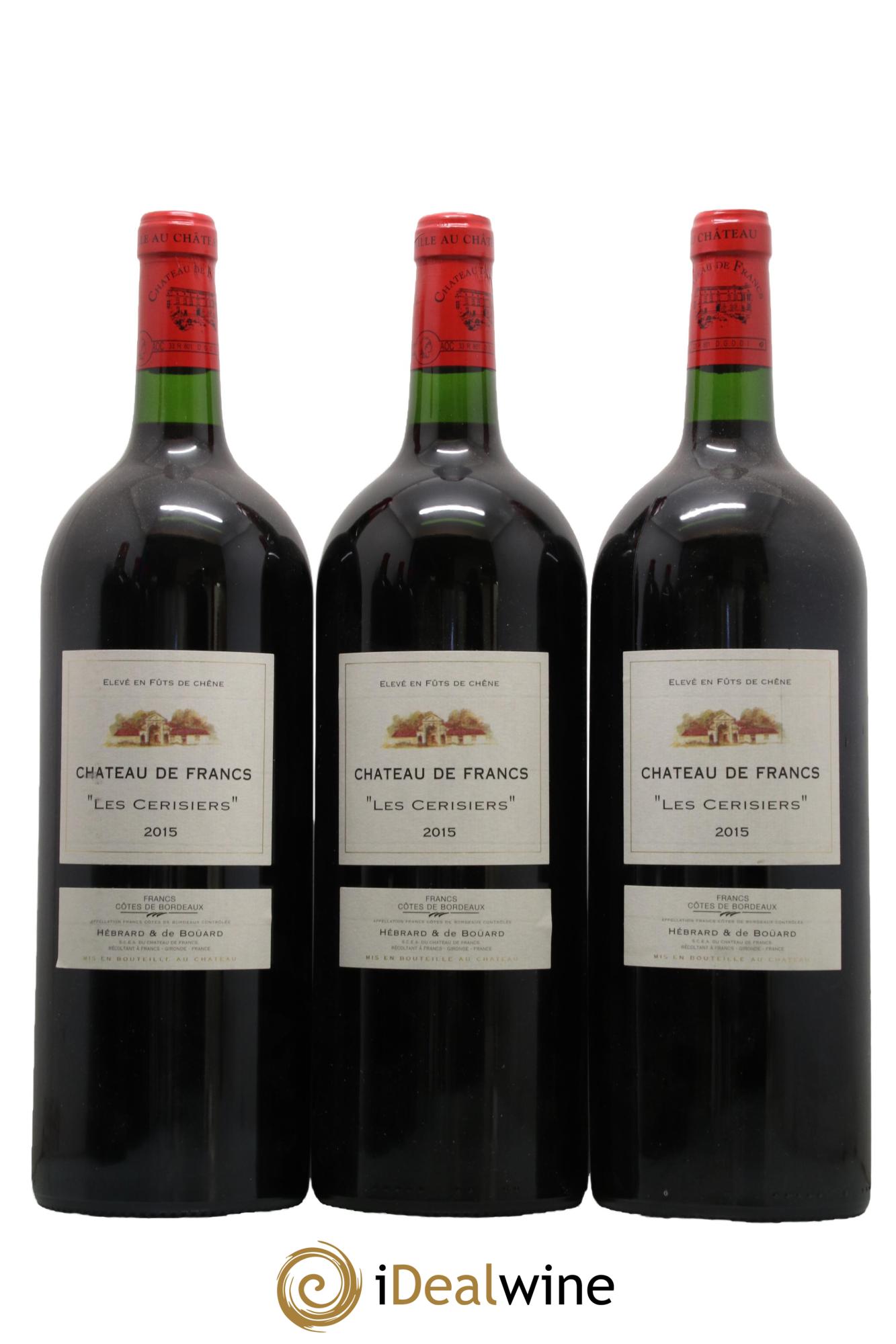 Château de Francs - Les Cerisiers 2015 - Lot de 3 magnums - 0