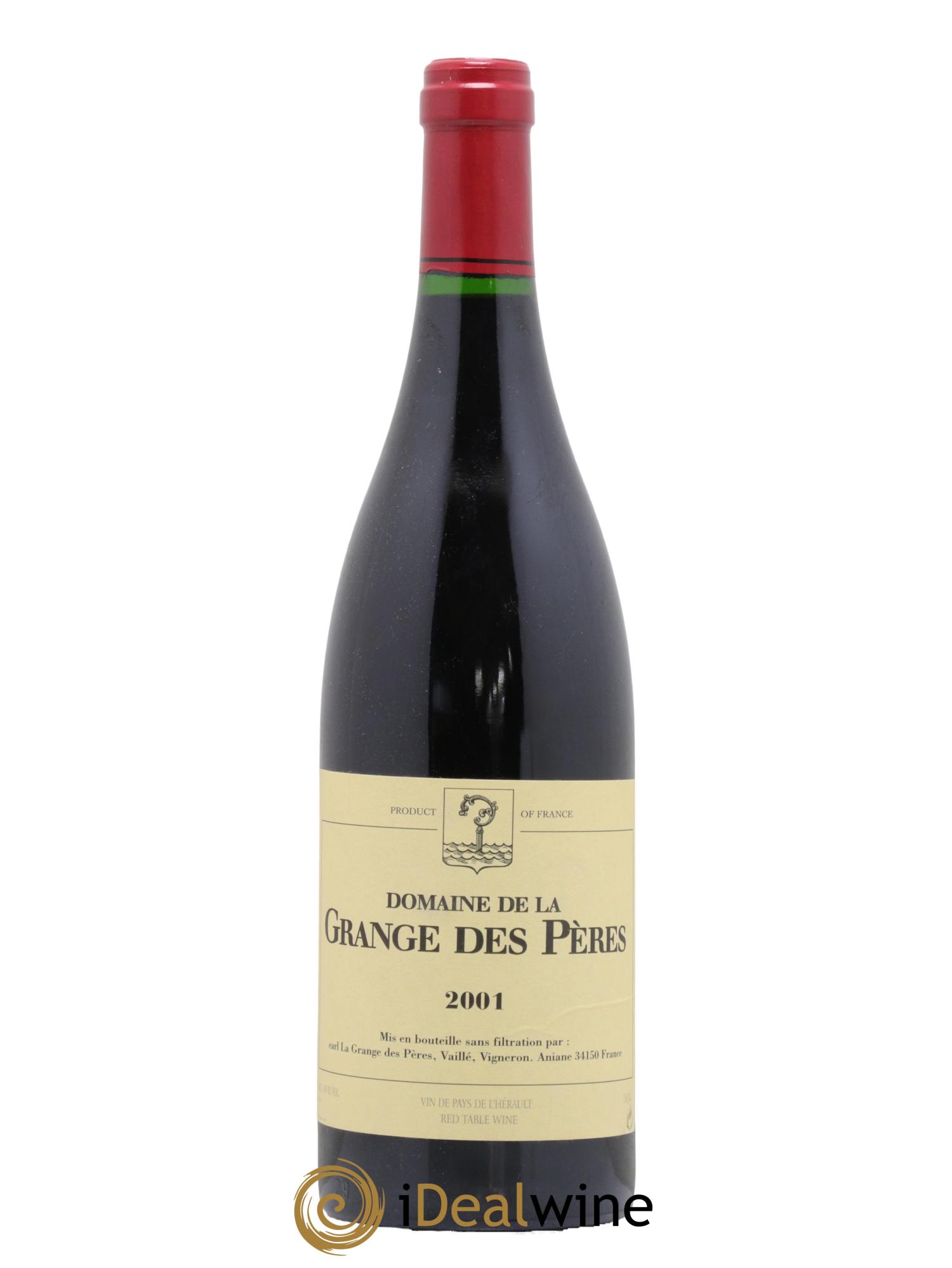 Pays d'Hérault Grange des Pères Laurent Vaillé 2001 - Lot de 1 bouteille - 0