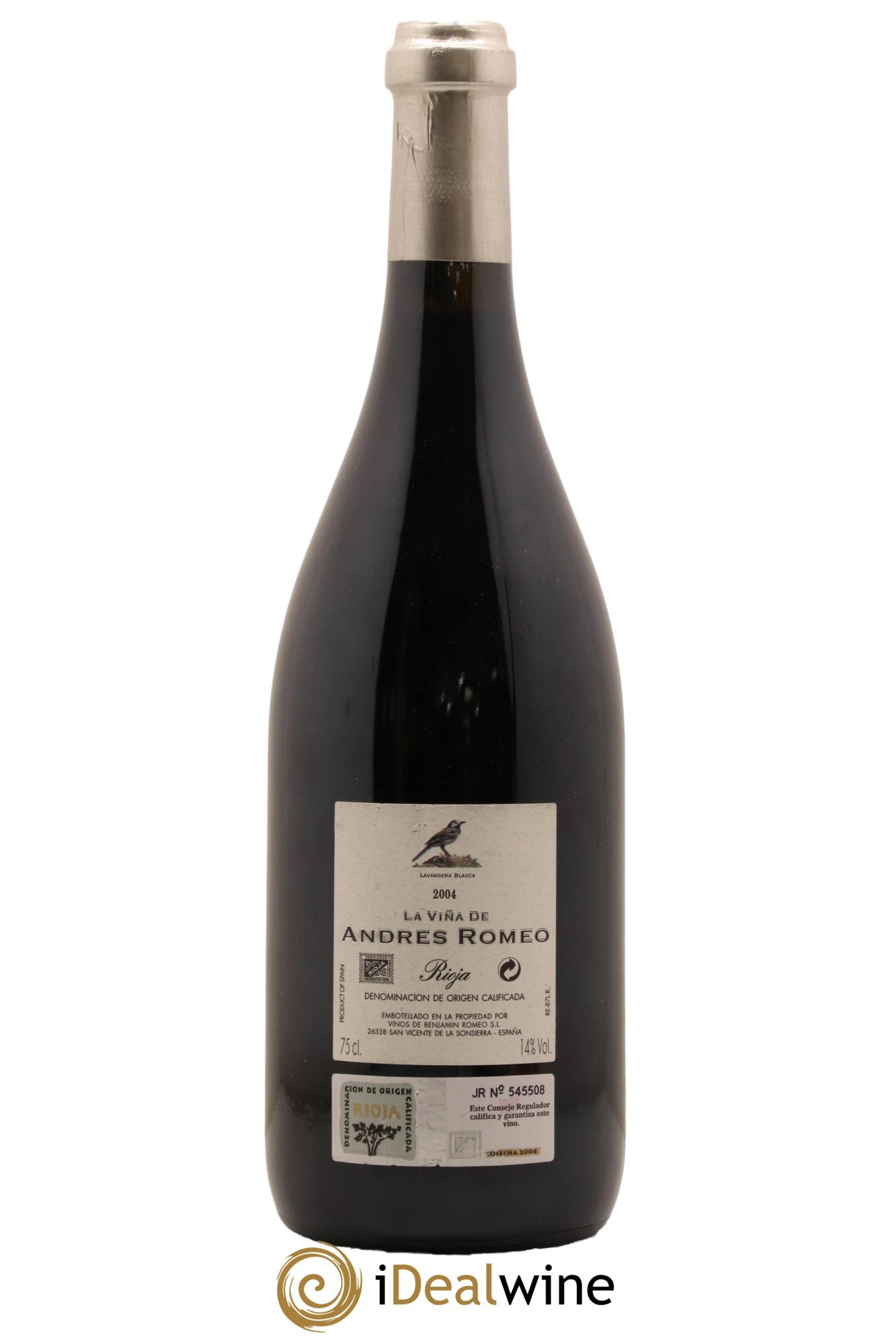 Rioja DOCA La Vina de Andres Romeo 2004 - Lotto di 1 bottiglia - 1