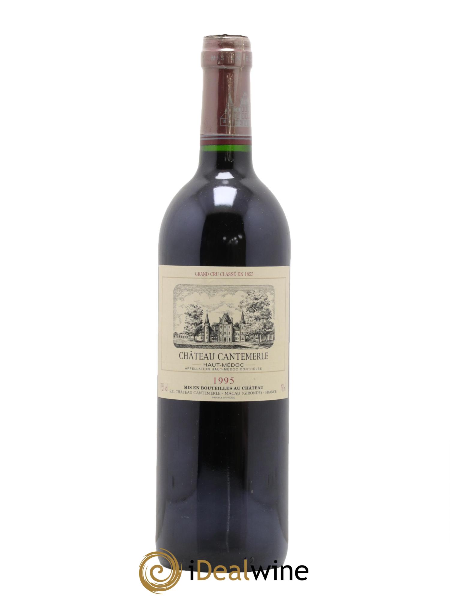 Château Cantemerle 5ème Grand Cru Classé 1995 - Lot de 1 bouteille - 0