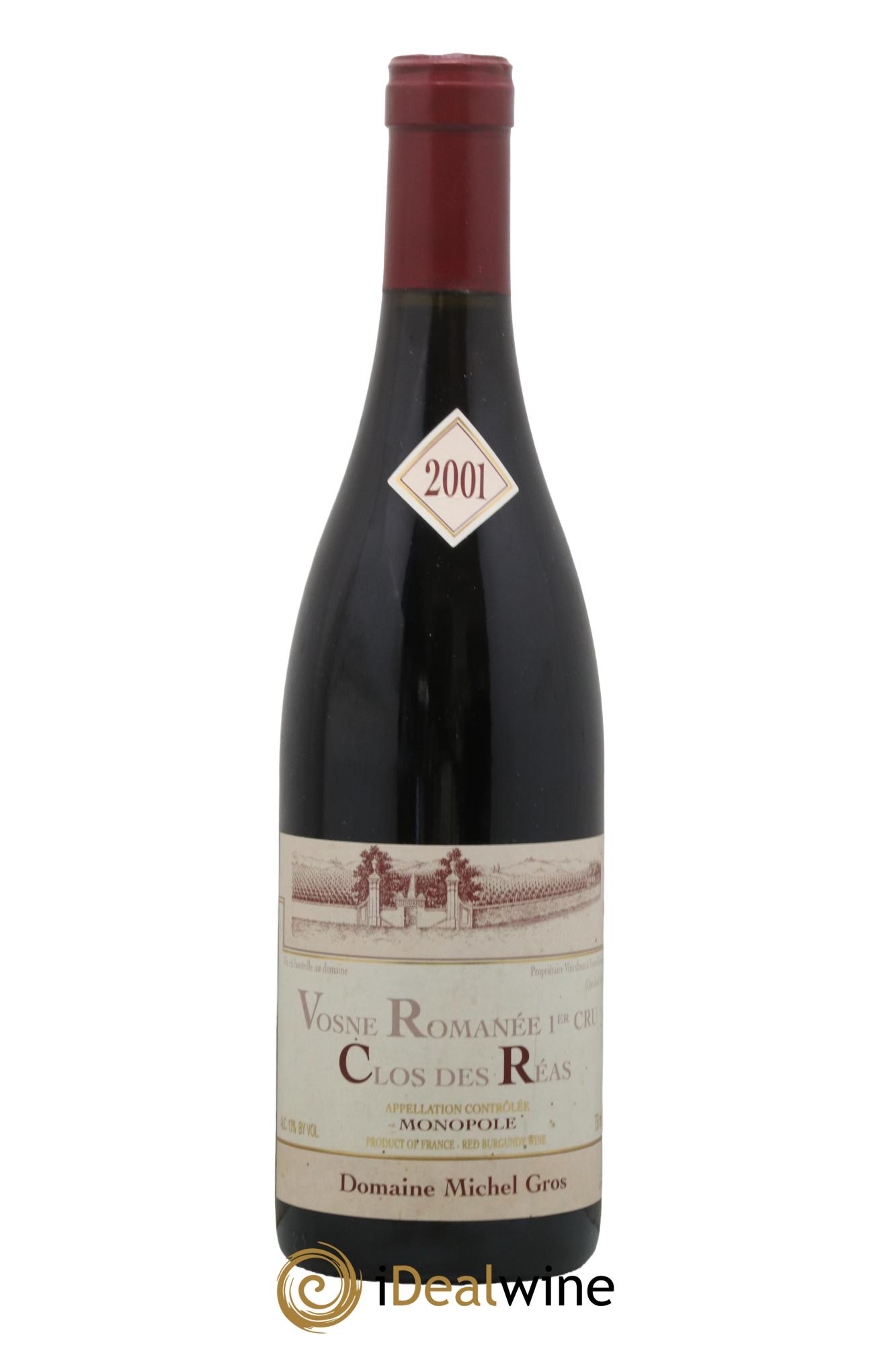 Vosne-Romanée 1er Cru Clos des Réas Michel Gros 2001 - Lot de 1 bouteille - 0