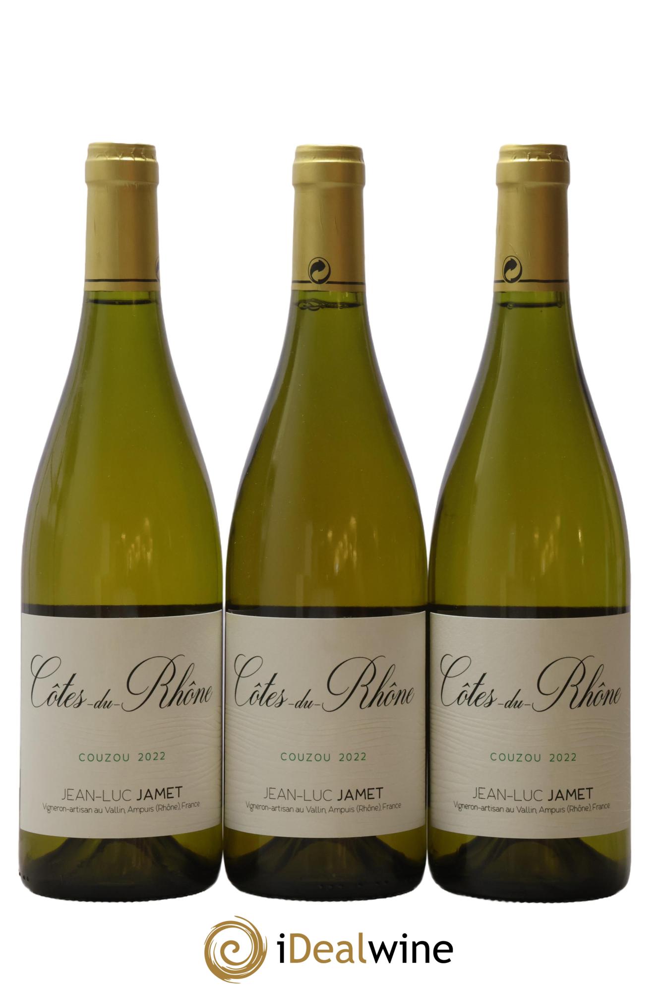 Côtes-du-Rhône Couzou Jean-Luc Jamet 2022 - Lotto di 3 bottiglie - 0