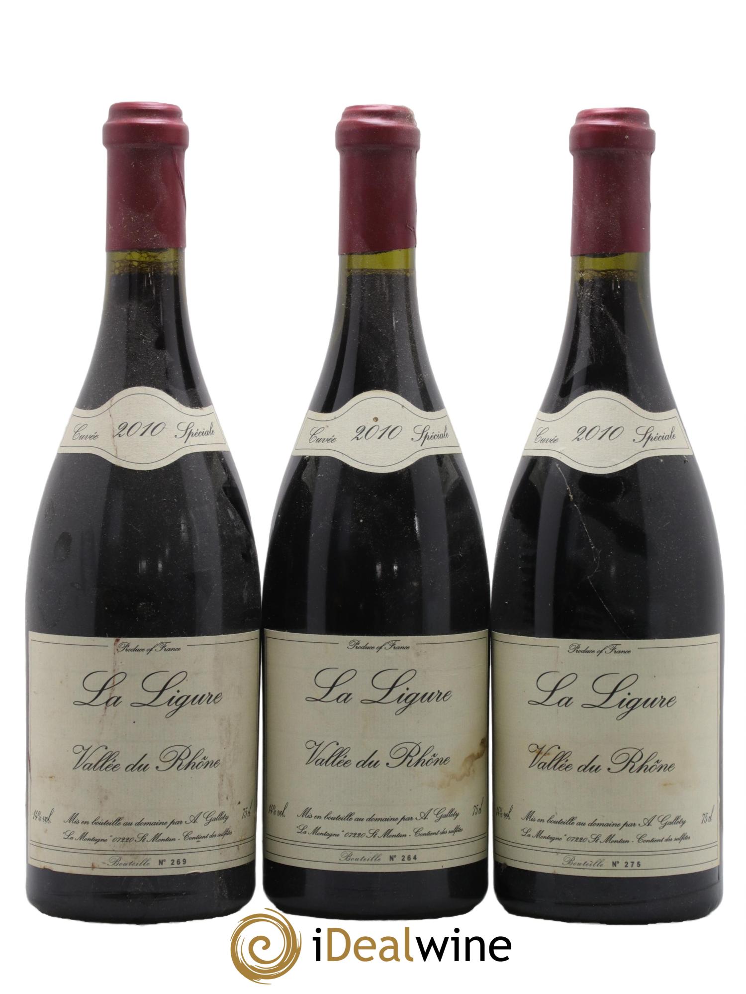 Côtes du Vivarais La Ligure Gallety (Domaine) 2010 - Lot de 3 bouteilles - 0