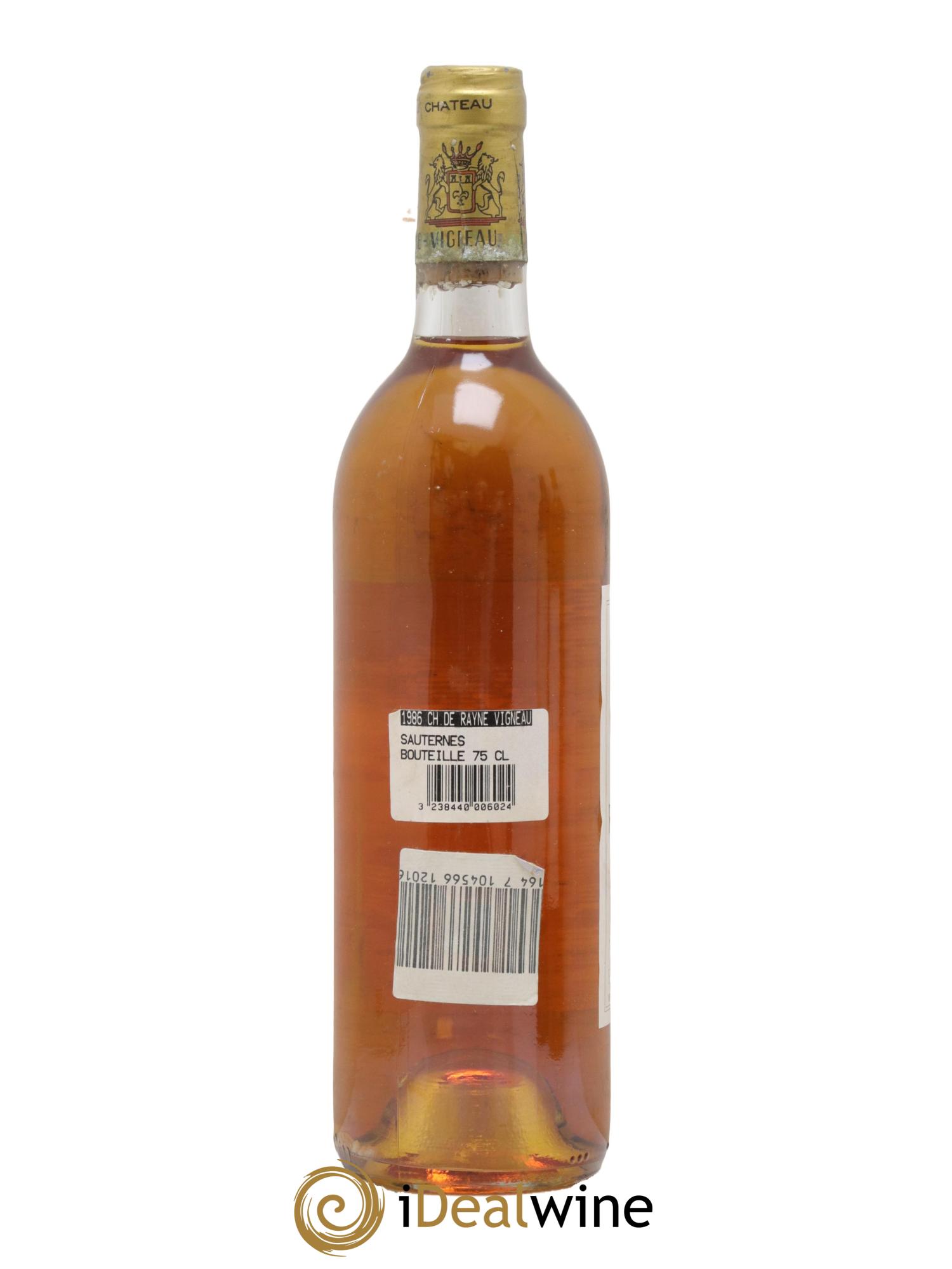 Château de Rayne Vigneau 1er Grand Cru Classé 1986 - Lotto di 1 bottiglia - 1