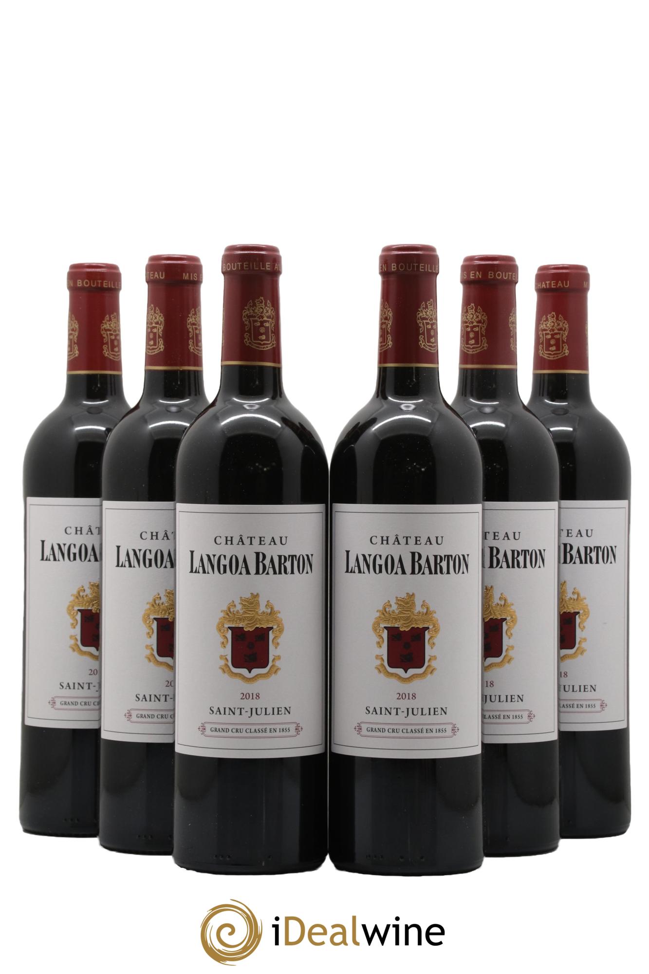 Château Langoa Barton 3ème Grand Cru Classé 2018 - Lot de 6 bouteilles - 0