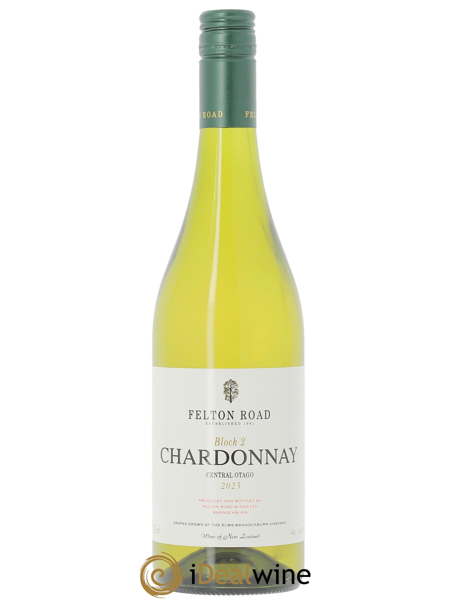 Central Otago Felton Road Block 2 Chardonnay  2023 - Lot de 1 bouteille - 0