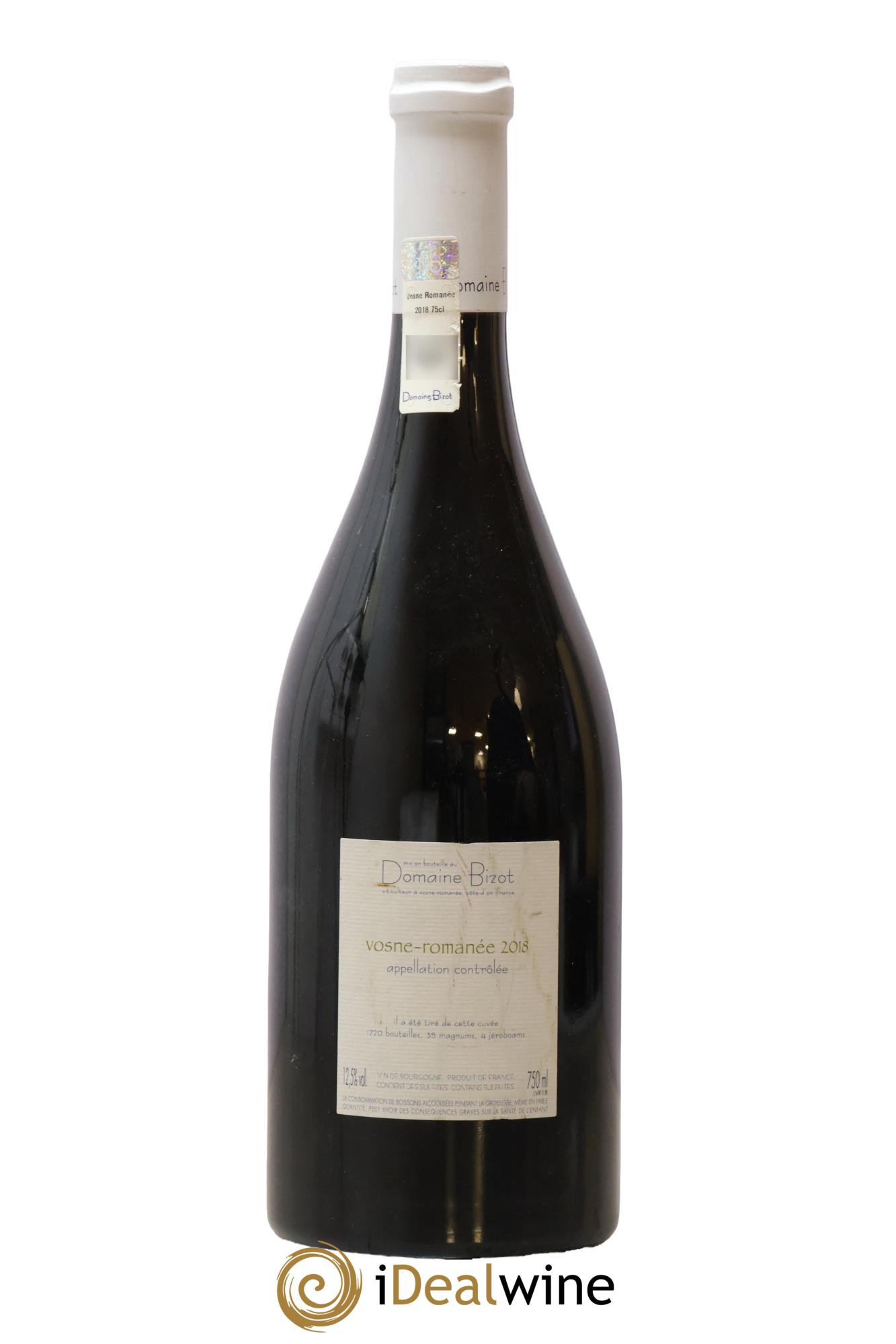 Vosne-Romanée Bizot (Domaine) 2018 - Lot of 1 bottle - 1