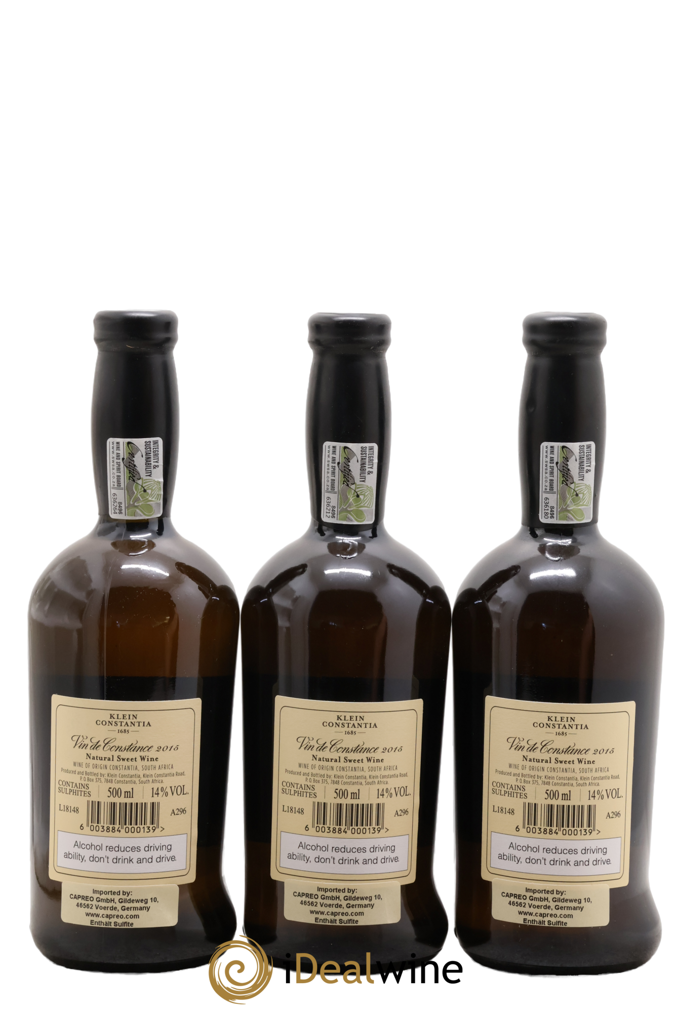 Afrique du Sud Constantia Le Cap Vin De Constance 2015 - Lotto di 3 formati 50cl - 1