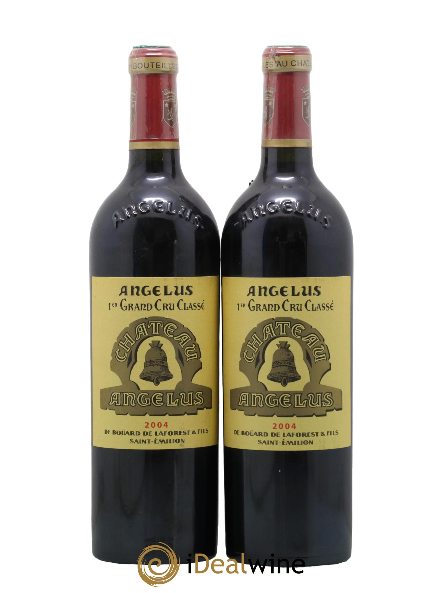 Château Angélus 1er Grand Cru Classé A 2004 - Lot de 2 bouteilles - 0