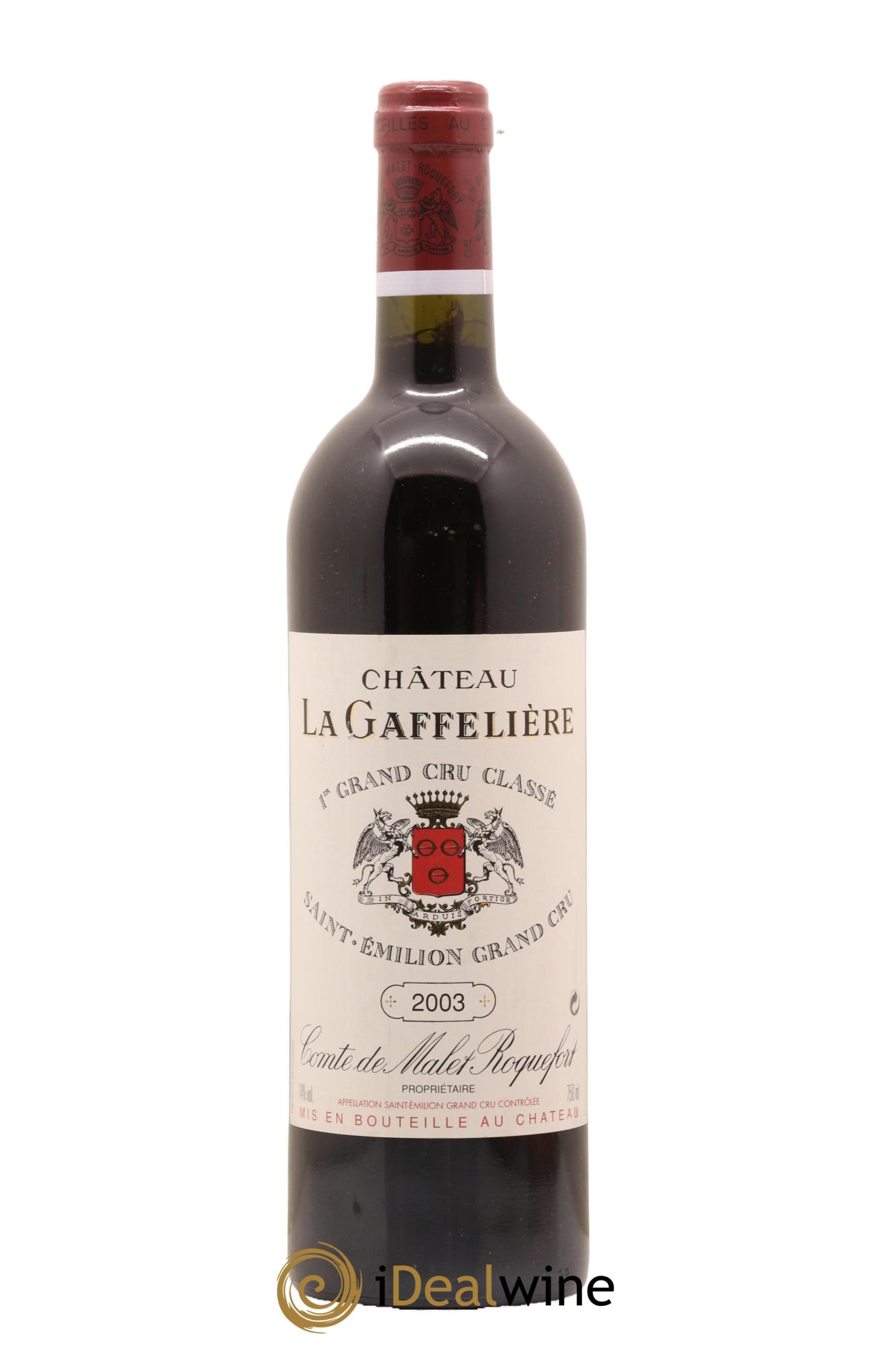 Château la Gaffelière 1er Grand Cru Classé B 2003 - Lot de 1 bouteille - 0