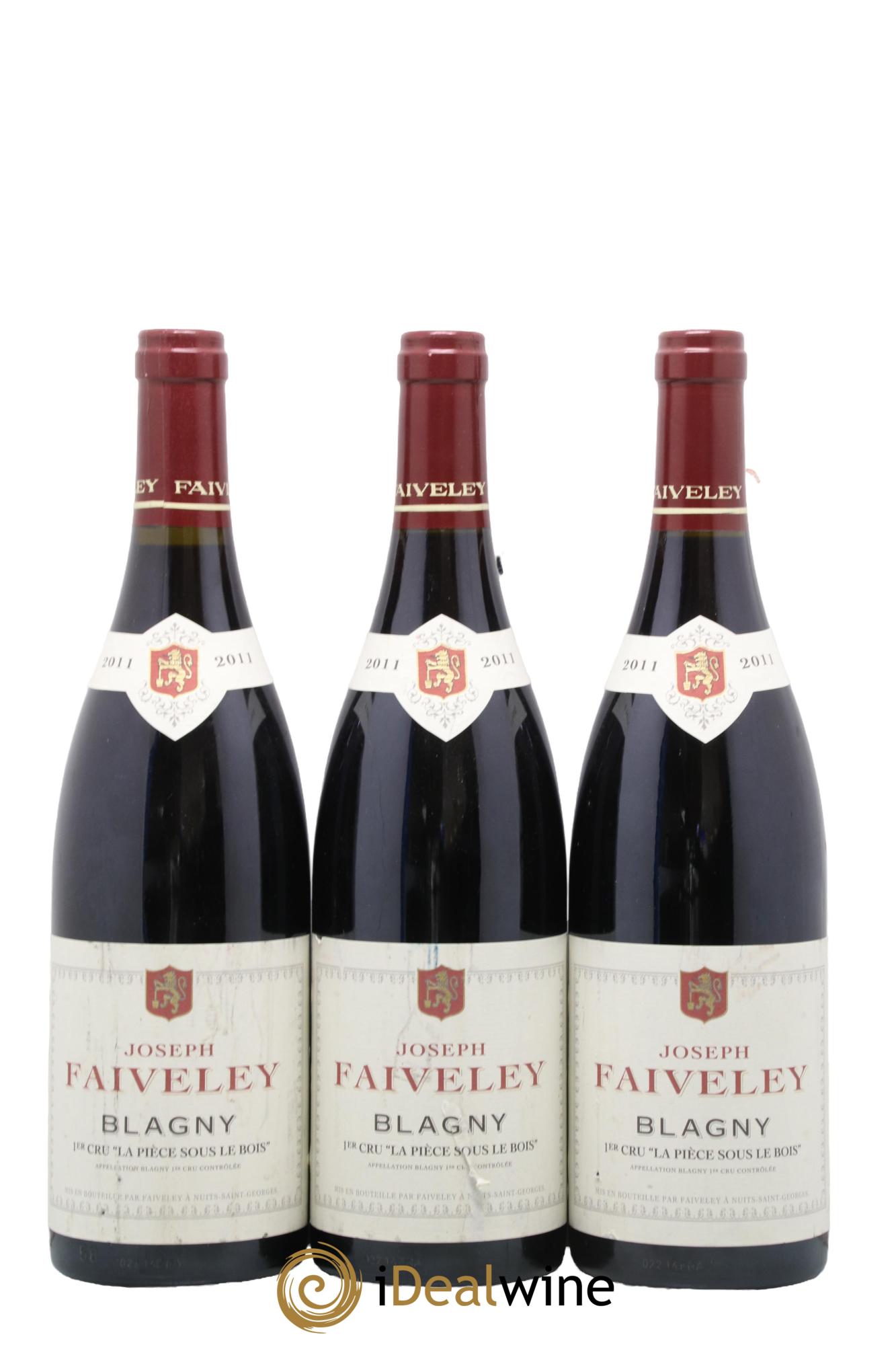 Blagny 1er Cru La Pièce Sous Le Bois Joseph Faiveley 2011 - Lot de 3 bouteilles - 0
