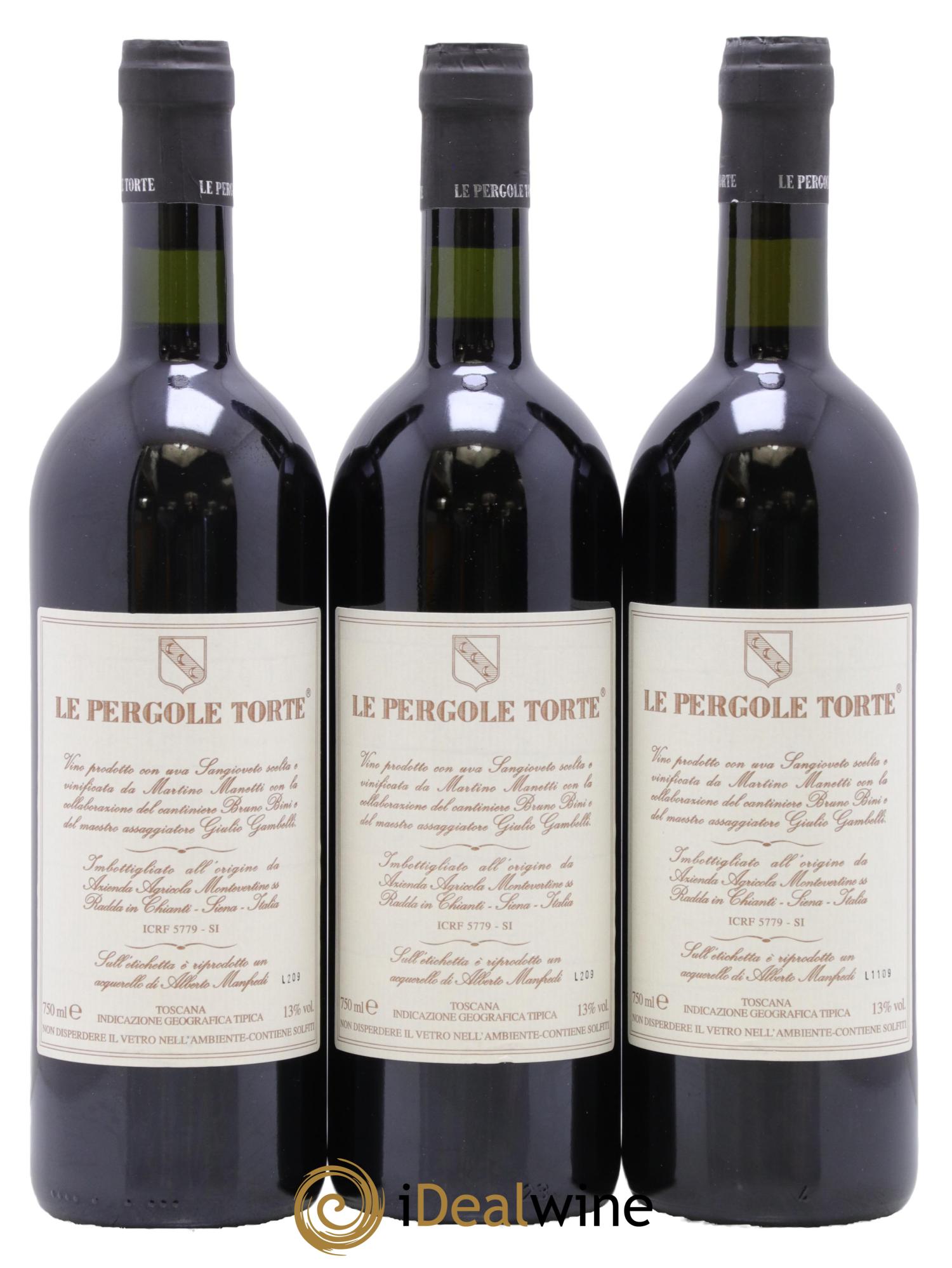 Toscana IGT Montevertine Le Pergole Torte Famille Manetti 2006 - Posten von 3 Flaschen - 1