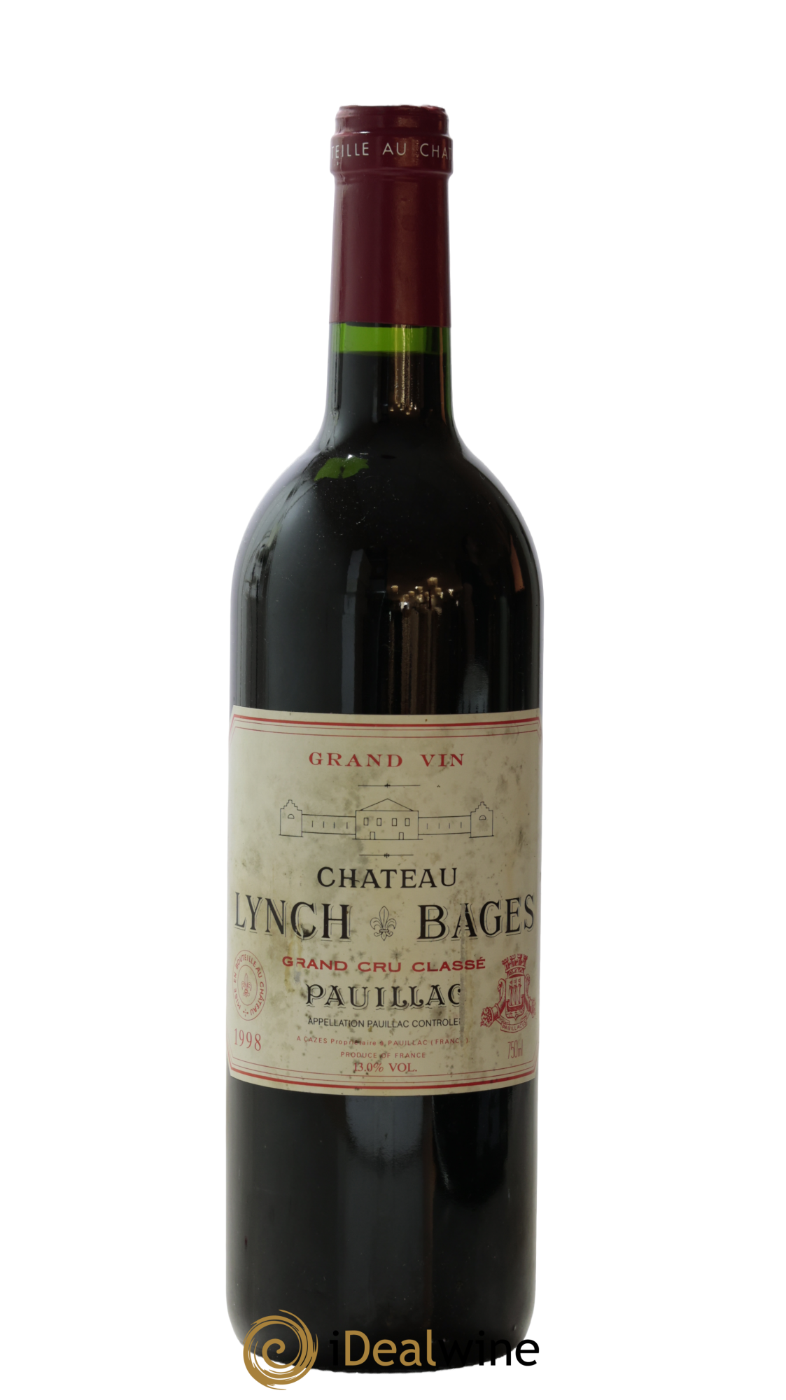 Château Lynch Bages 5ème Grand Cru Classé 1998 - Lot of 1 bottle - 0