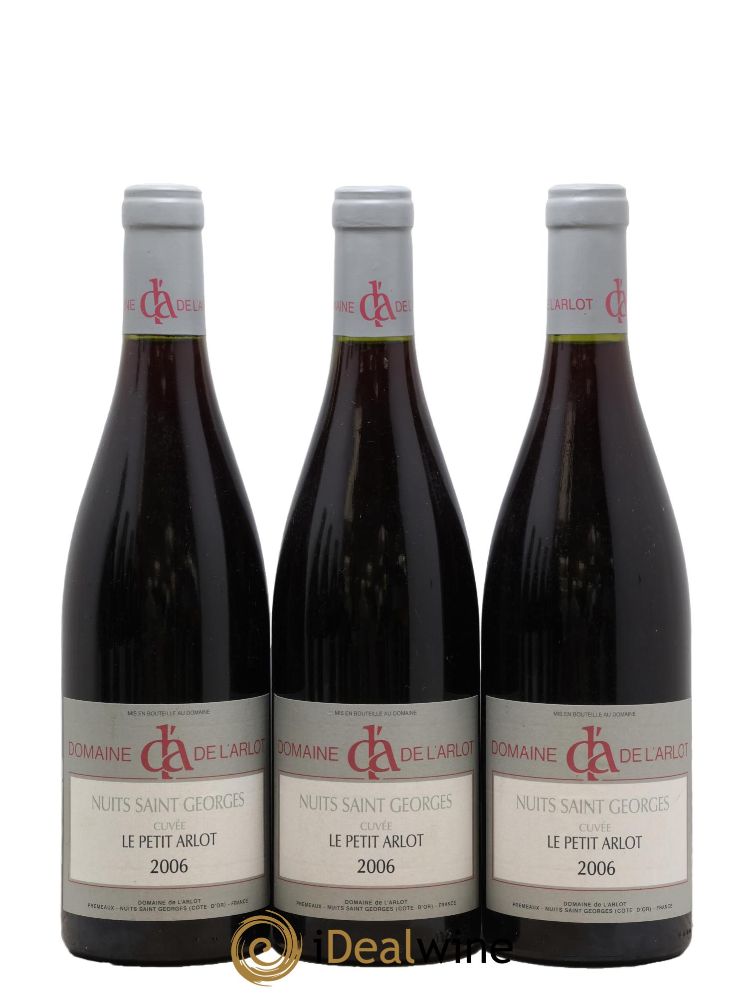 Nuits-Saint-Georges Le Petit Arlot Domaine de l'Arlot 2006 - Lot de 3 bouteilles - 0