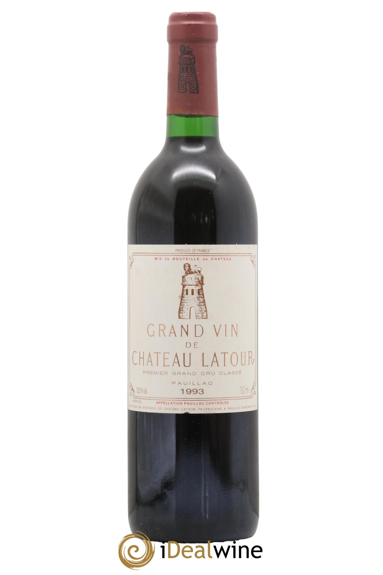 Château Latour 1er Grand Cru Classé 1993 - Lot de 1 bouteille - 0