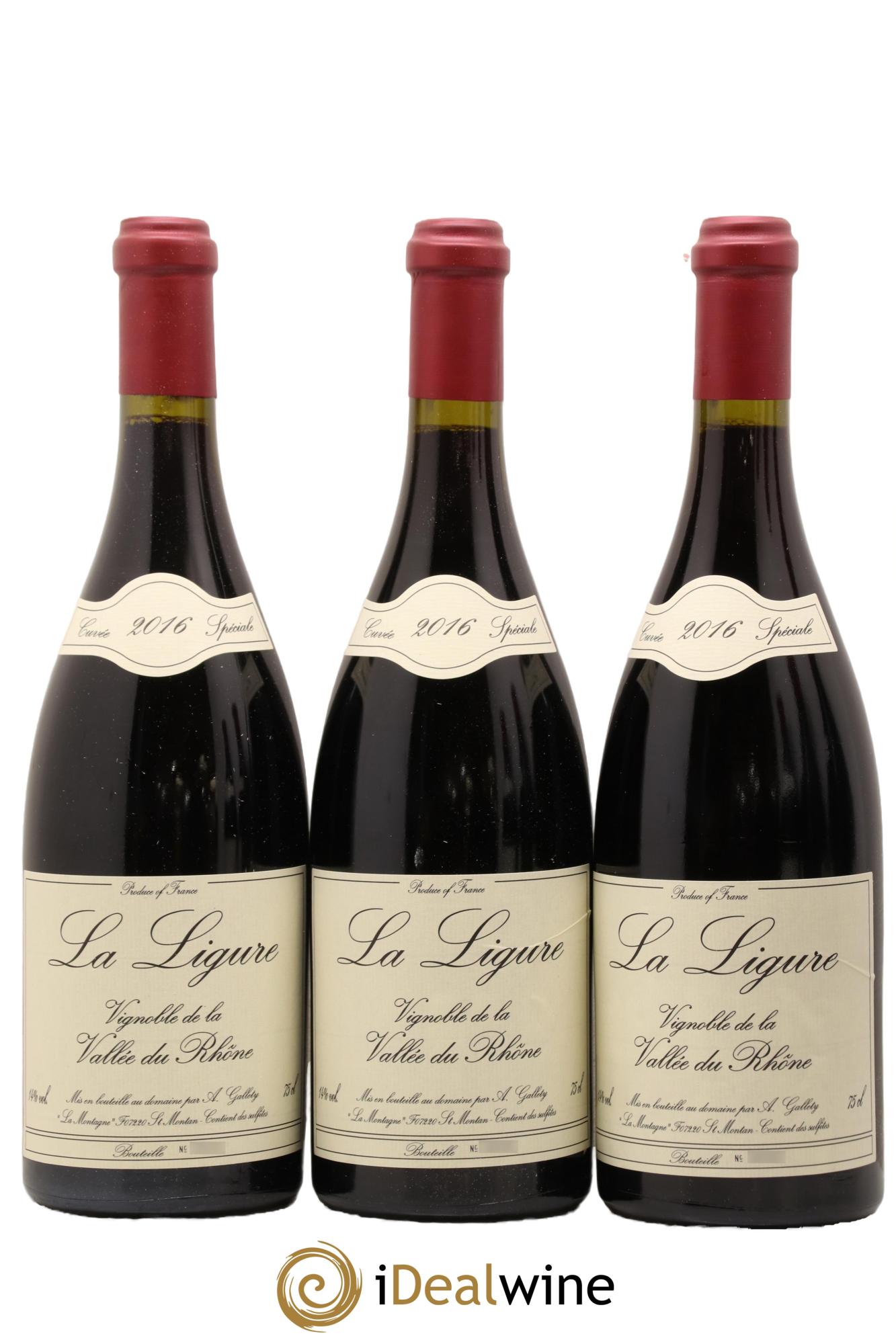 Côtes du Vivarais La Ligure Gallety (Domaine)  2016 - Lot of 6 bottles - 3