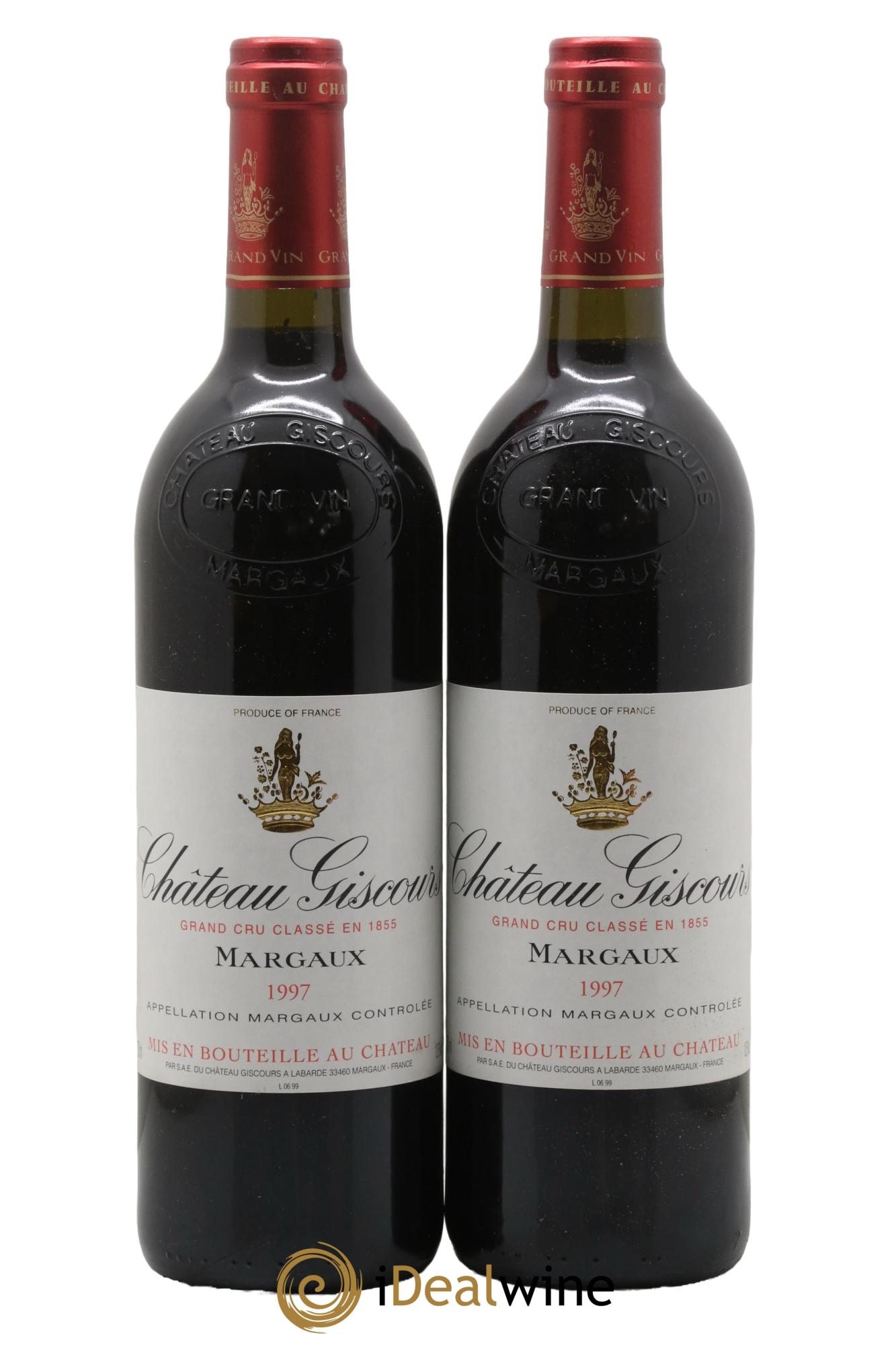 Château Giscours 3ème Grand Cru Classé 1997 - Lotto di 2 bottiglie - 0