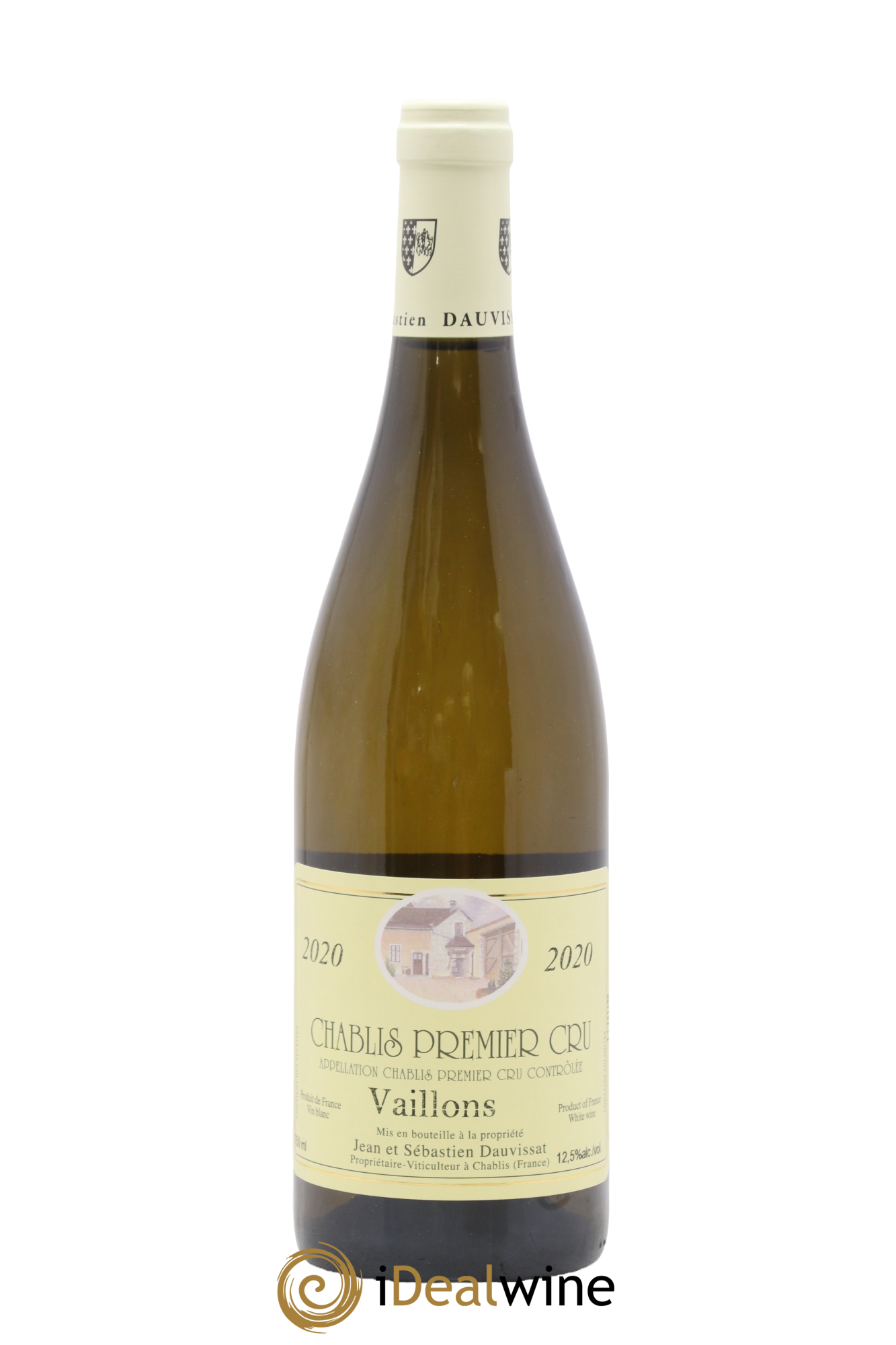 Chablis 1er Cru Vaillons Jean & Sébastien Dauvissat 2020 - Lot de 1 bouteille - 0