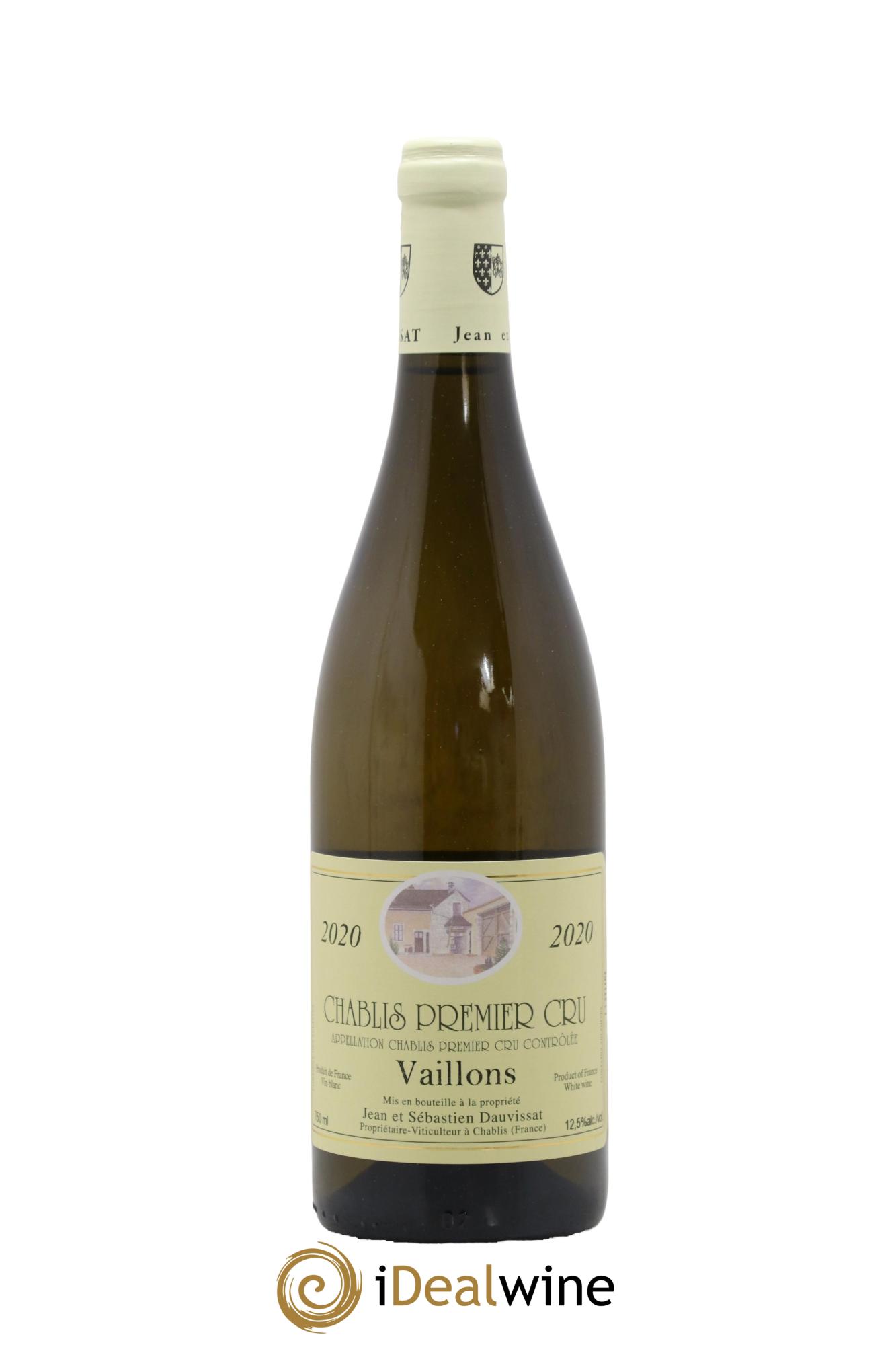 Chablis 1er Cru Vaillons Jean Dauvissat (Domaine) 2020 - Lot de 1 bouteille - 0