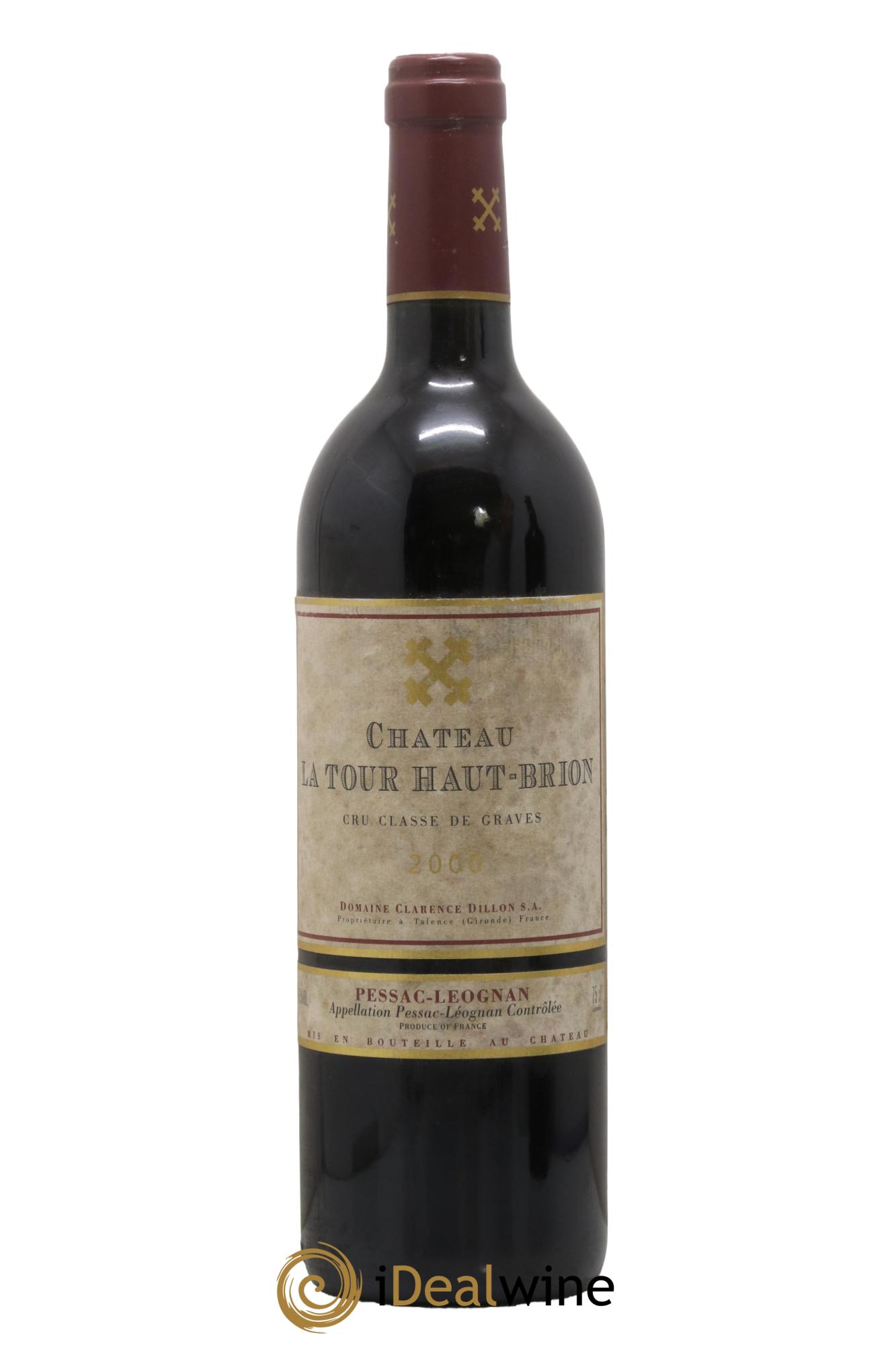 Château la Tour Haut-Brion Cru Classé de Graves 2000 - Lot de 1 bouteille - 0