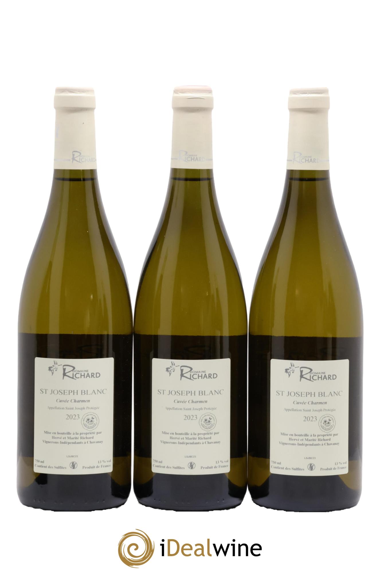 Saint-Joseph Cuvée Charmen Domaine Richard 2023 - Lot de 3 bouteilles - 1