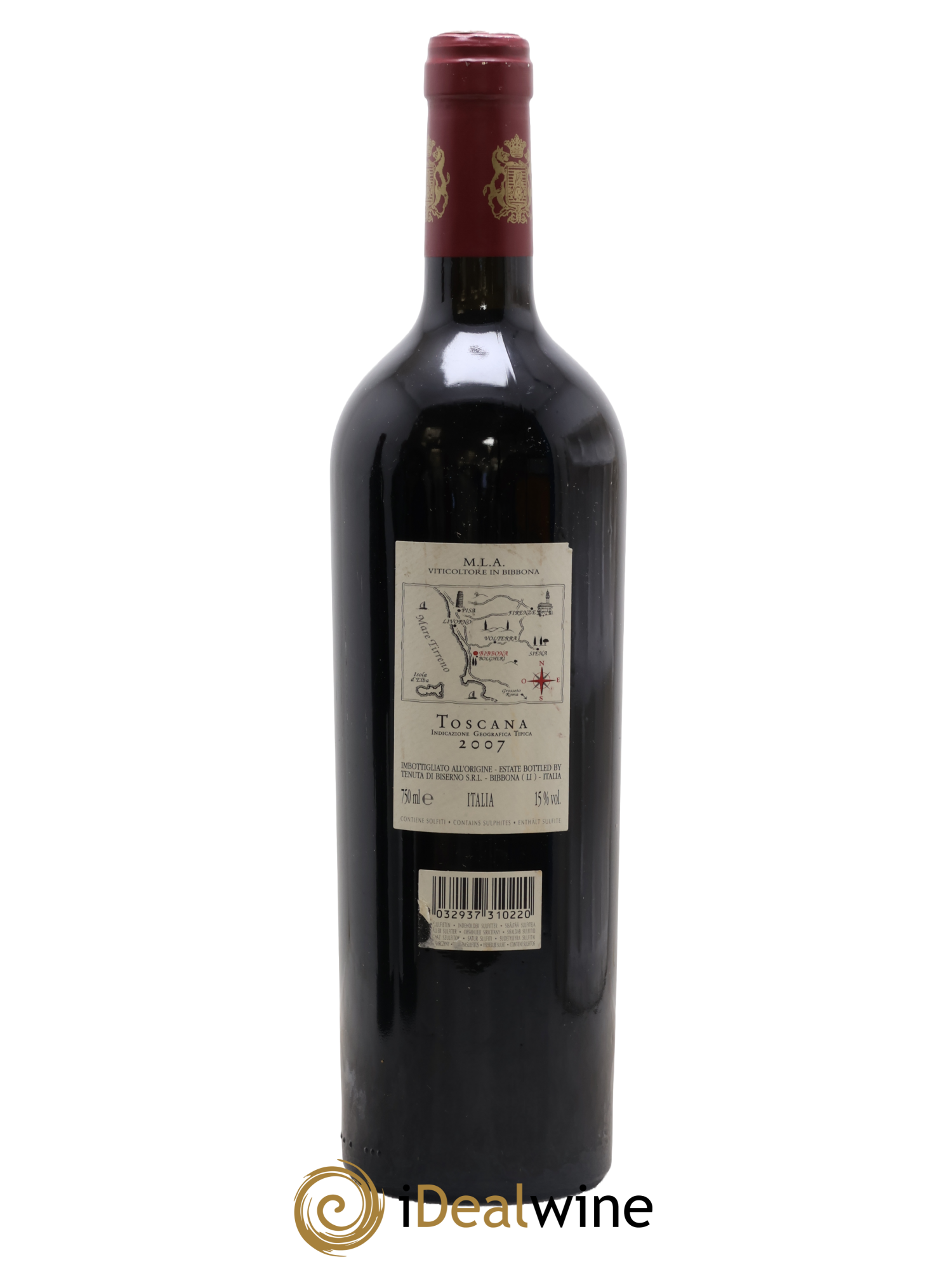 Toscana IGT Biserno Tenuta di Biserno Lodovico & Piero Antinori 2007 - Lot de 1 bouteille - 1