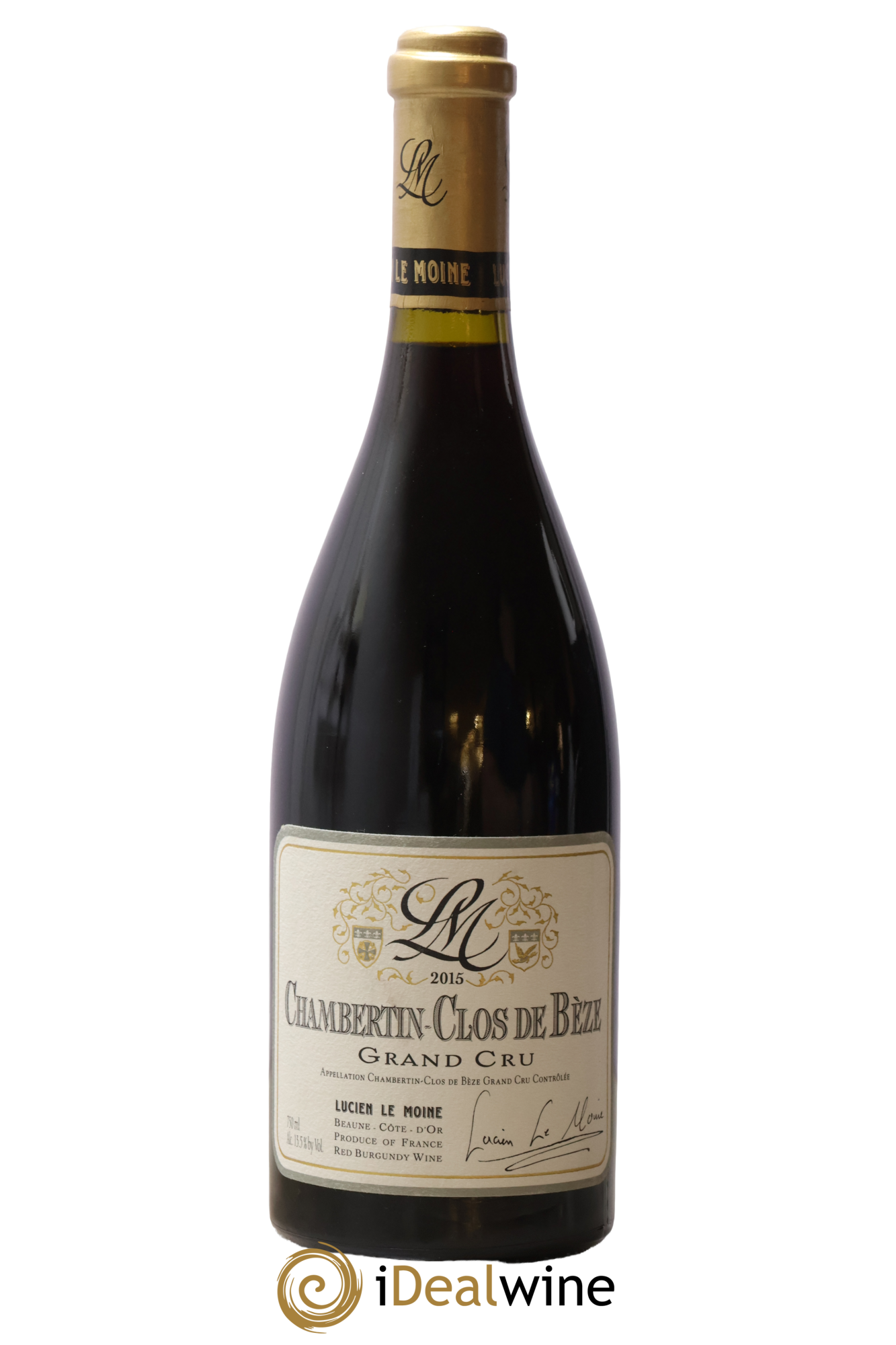Chambertin Clos de Bèze Grand Cru Lucien Le Moine 2015 - Lot de 1 bouteille - 0