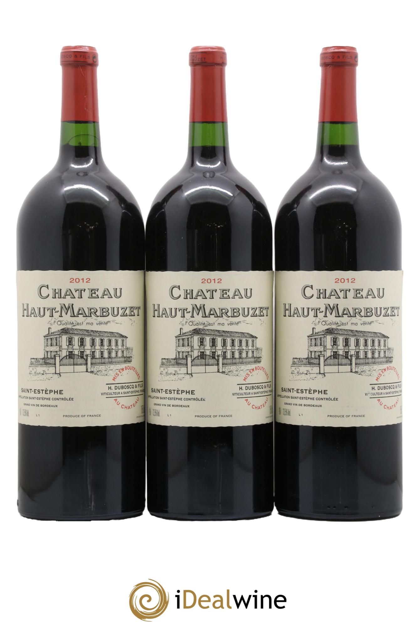 Château Haut Marbuzet 2012 - Lot de 3 magnums - 0