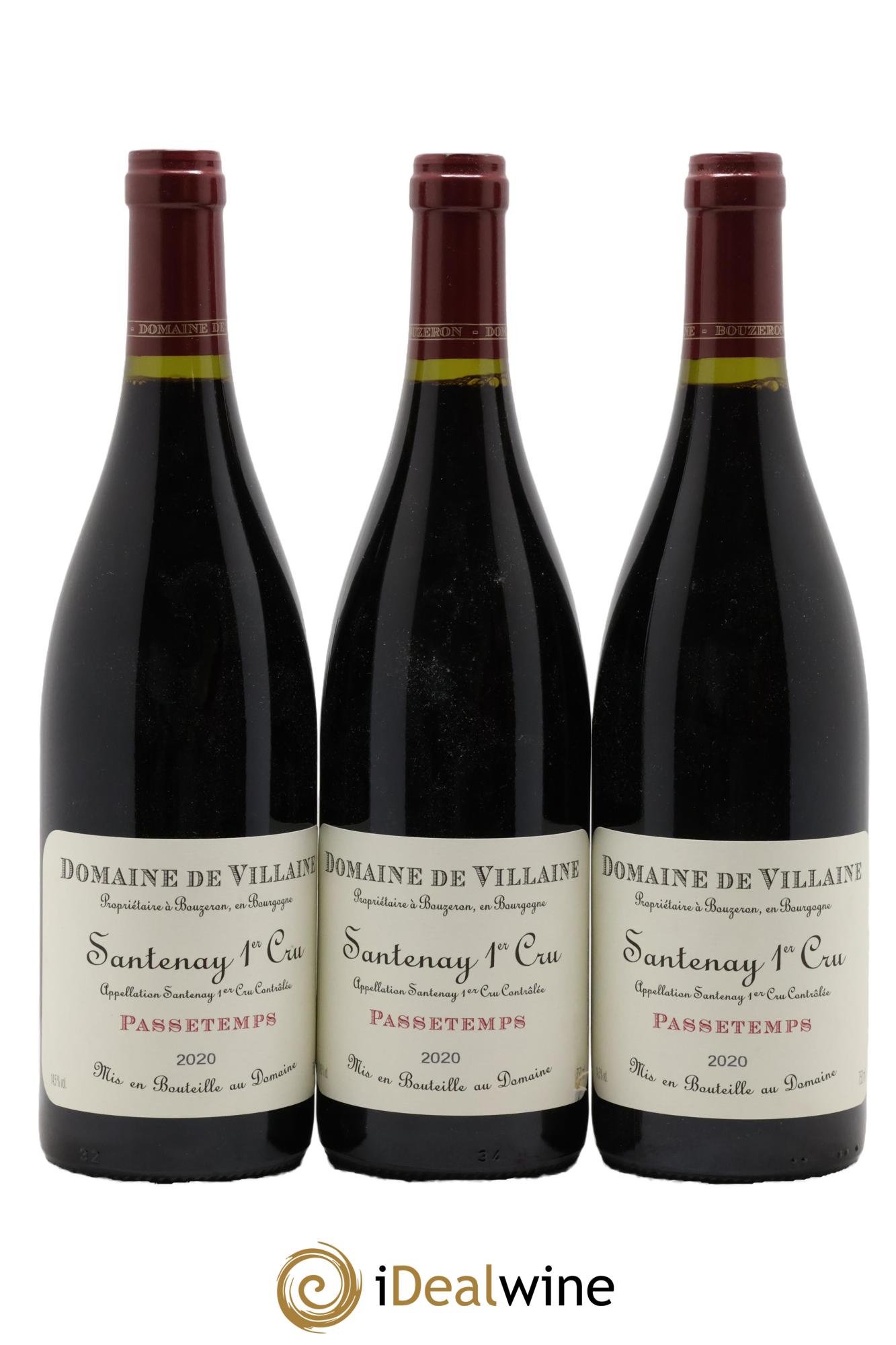 Santenay 1er Cru Passetemps Domaine de Villaine 2020 - Posten von 3 Flaschen - 0