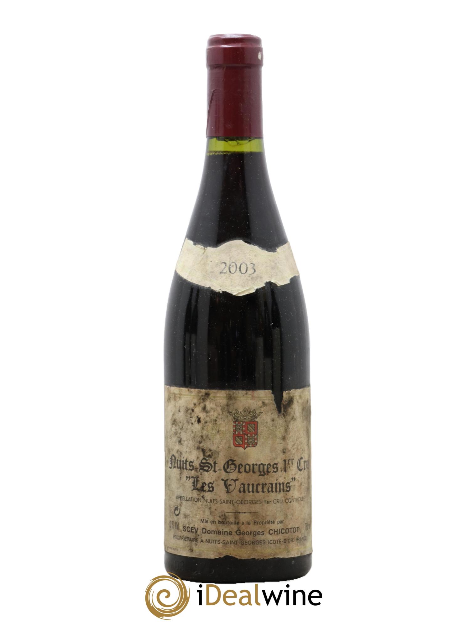 Nuits-Saint-Georges 1er Cru Les Vaucrains Chicotot 2003 - Lot de 1 bouteille - 0