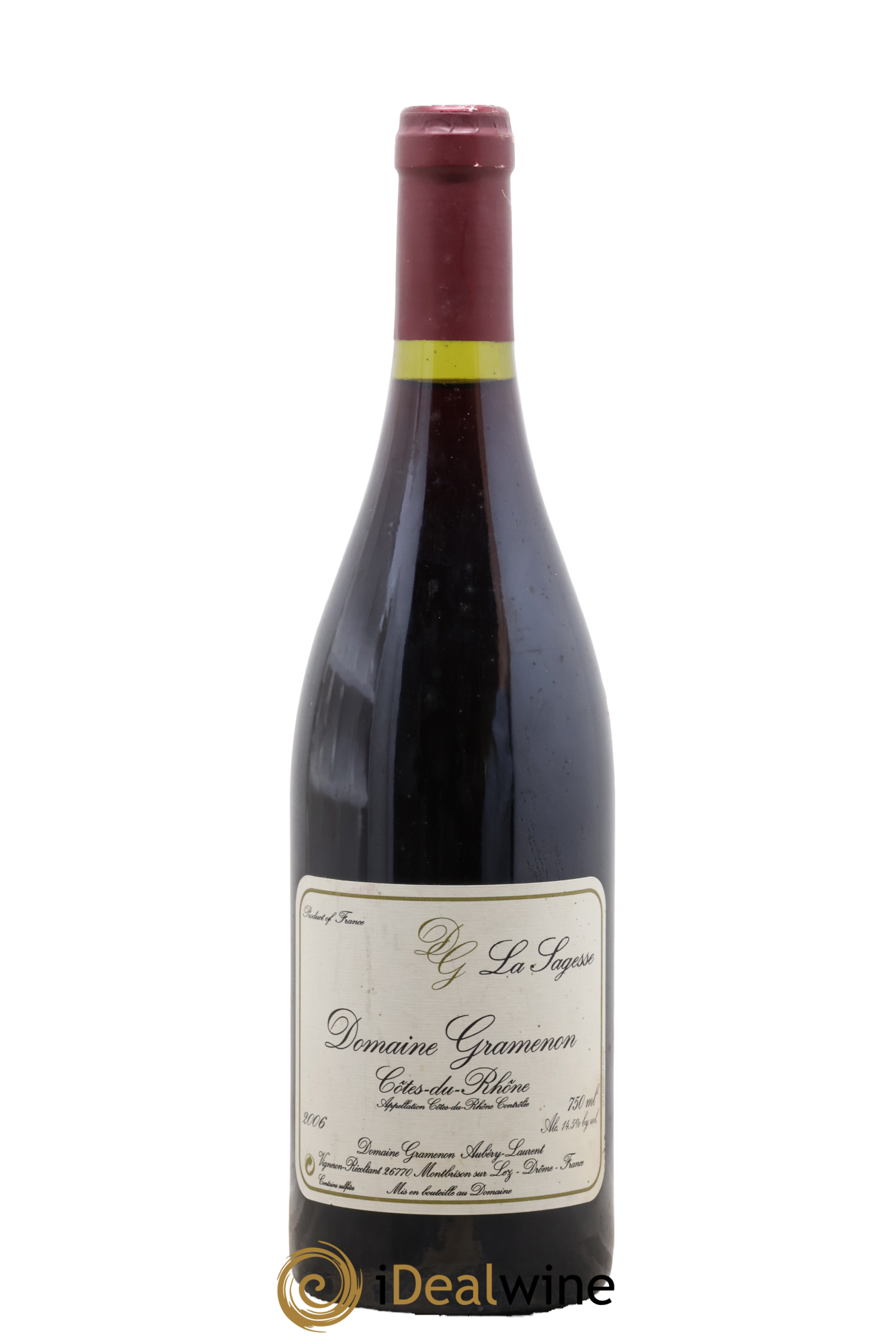 Côtes-du-Rhône La Sagesse Gramenon (Domaine) 2006 - Lot de 1 bouteille - 0
