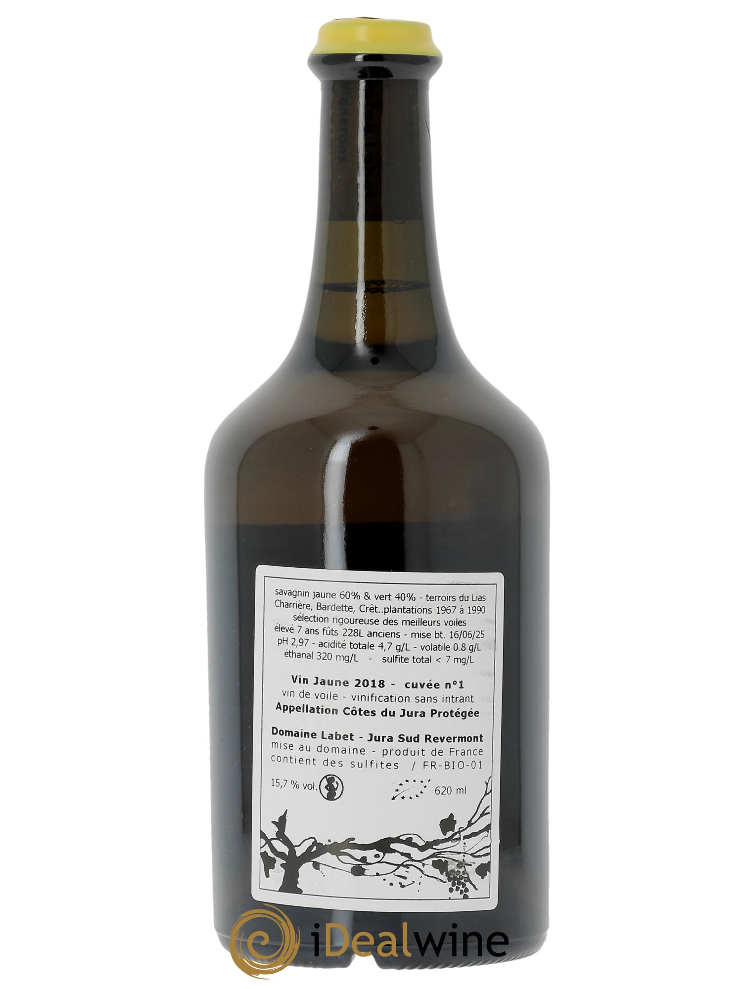 Côtes du Jura Vin Jaune Romain - Julien  - Charline Labet 2018 - Lot of 1 Clavelin - 1