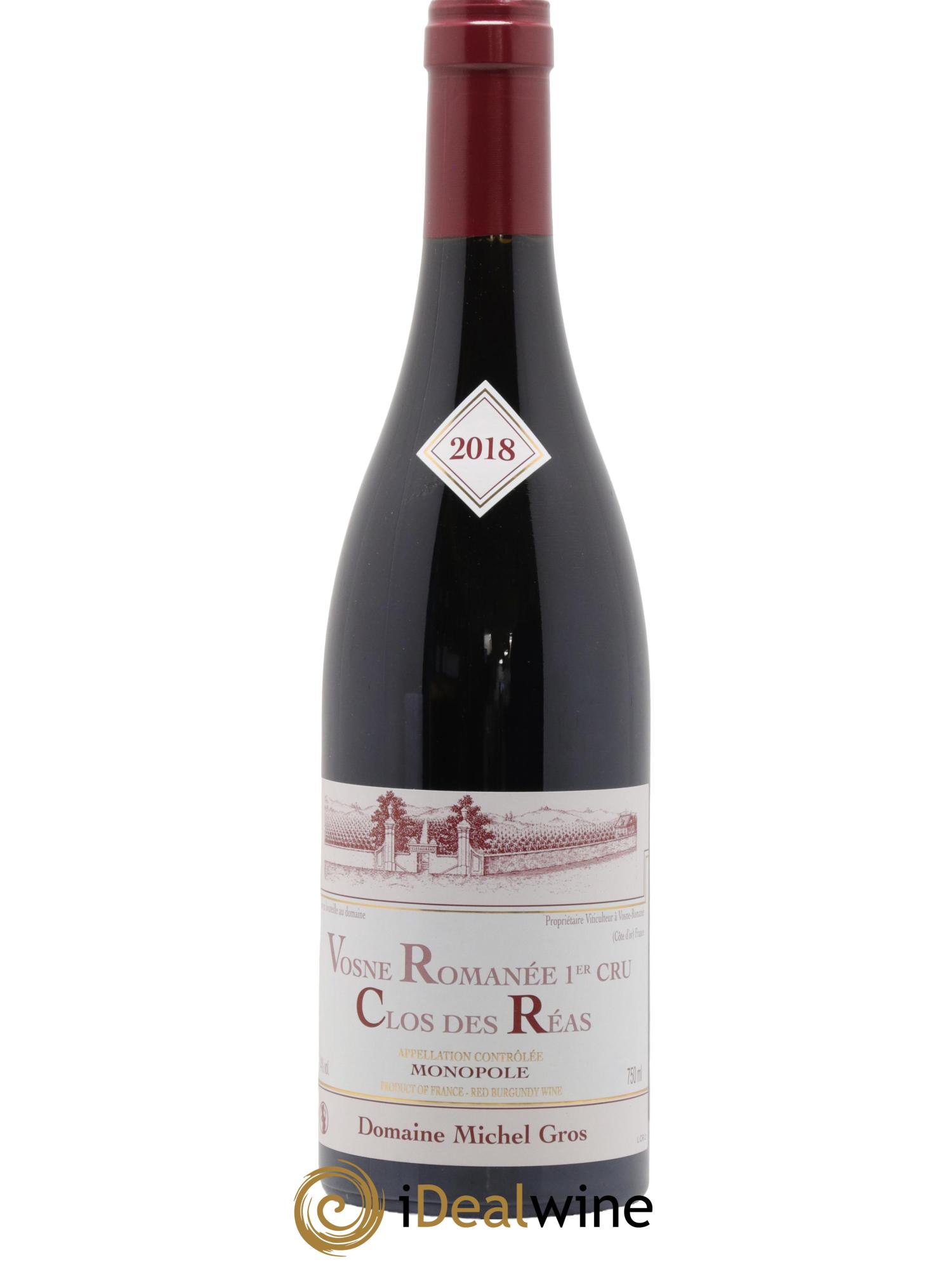 Vosne-Romanée 1er Cru Clos des Réas Michel Gros 2018 - Lot de 1 bouteille - 0