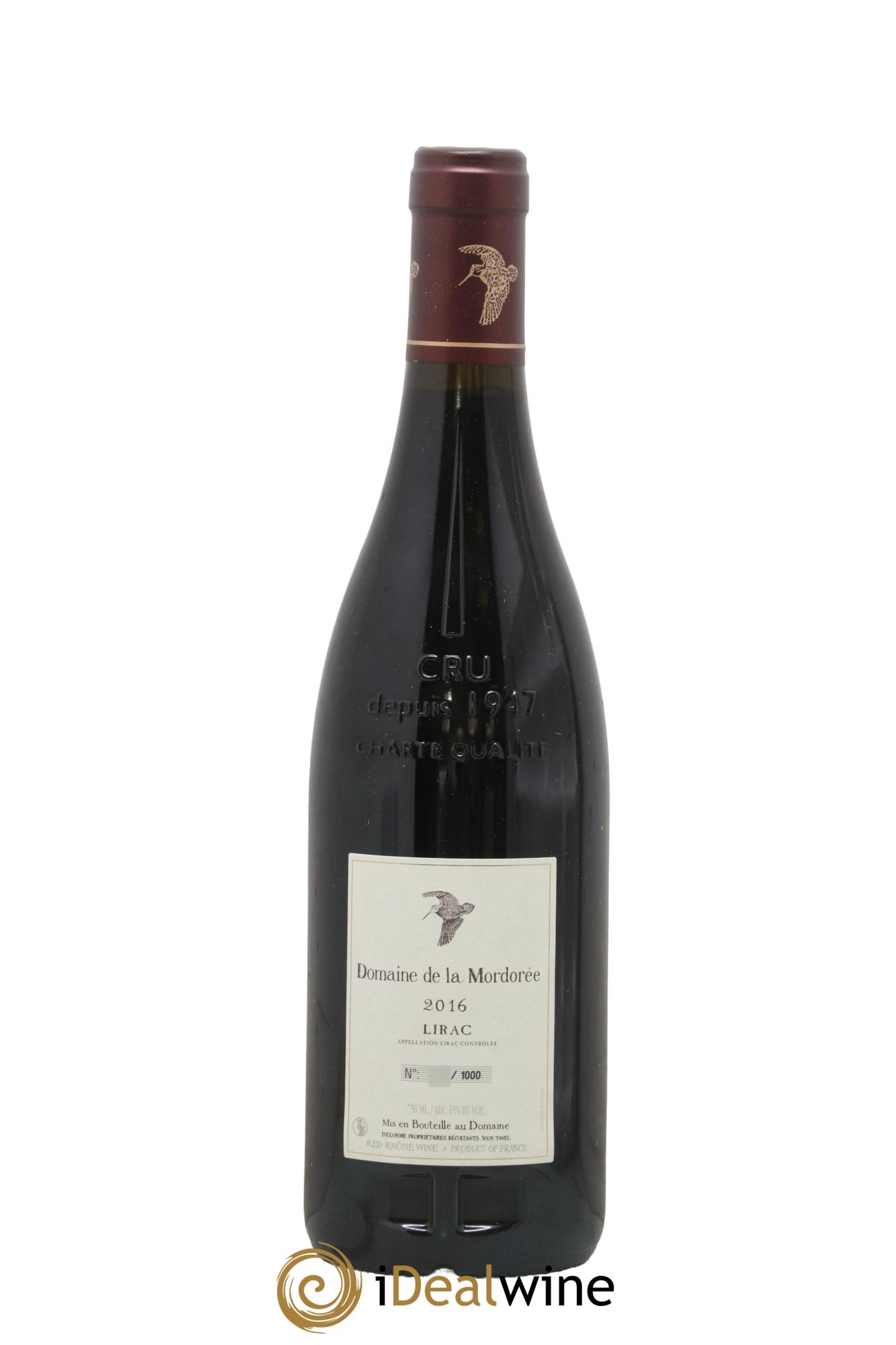 Lirac La Plume du Peintre La Mordorée (Domaine de) 2016 - Lot de 1 bouteille - 1