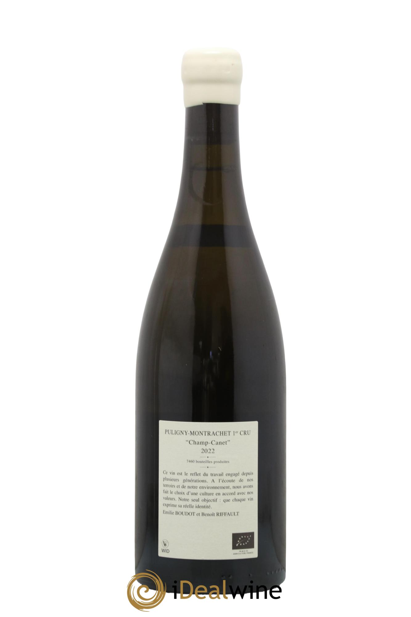 Puligny-Montrachet 1er Cru Champ Canet Etienne Sauzet 2022 - Lot de 1 bouteille - 1